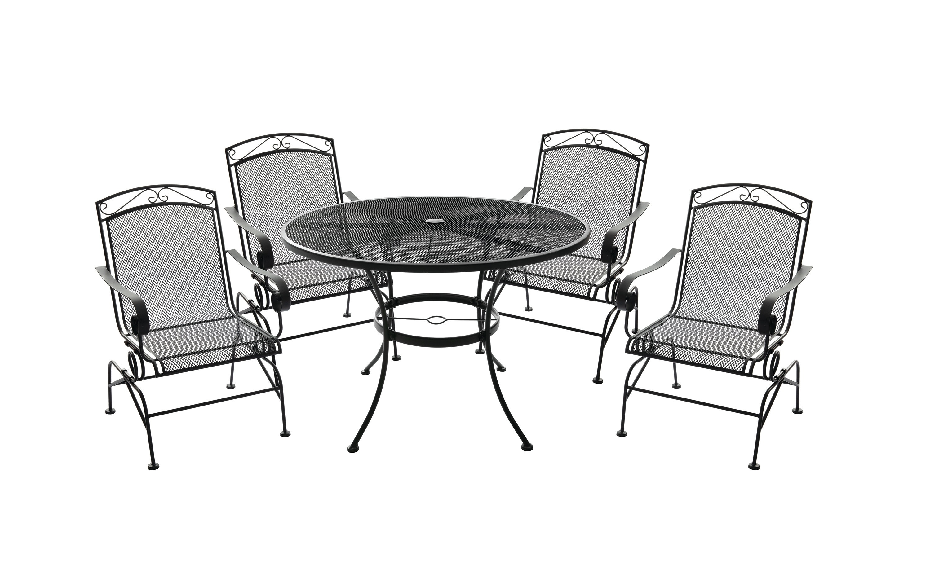 Hgc provence metal folding wrought online iron patio bistro chairs