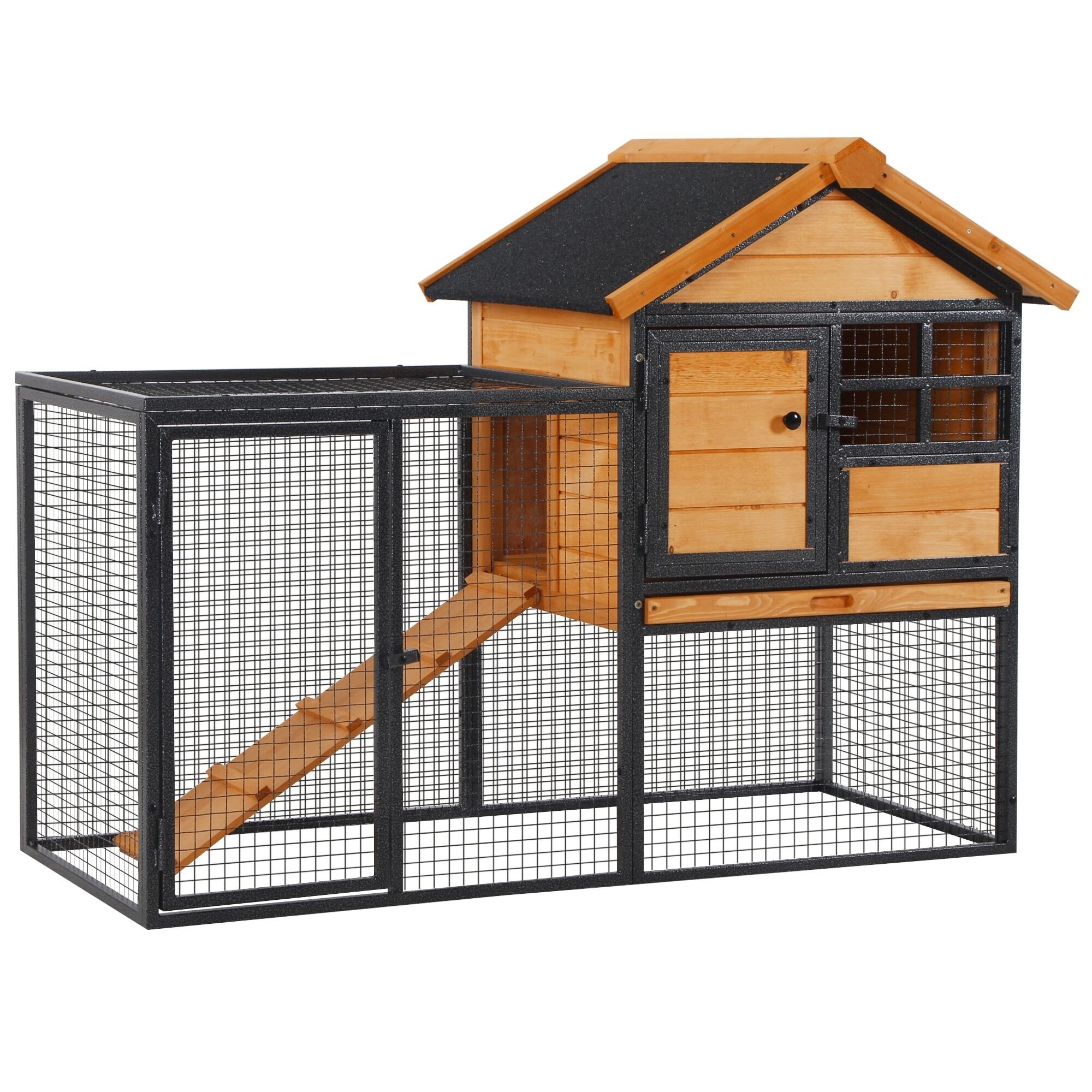 Ameliore Weather Resistant Rabbit Hutch with Ramp