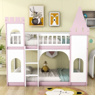 Amidon Twin Over Twin Castle Bunk Bed
