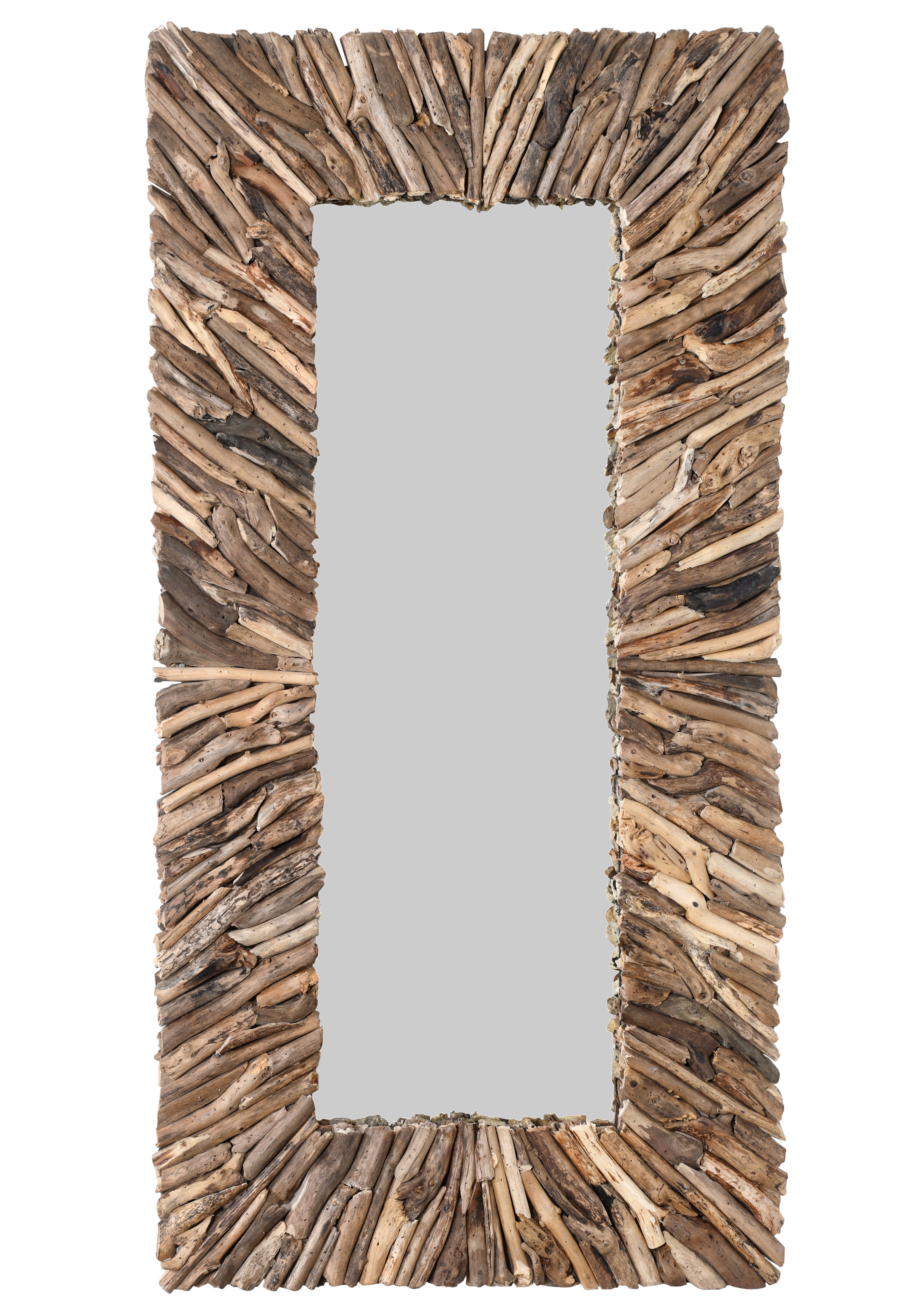 Anderzon Rectangle Wood Wall Mirror