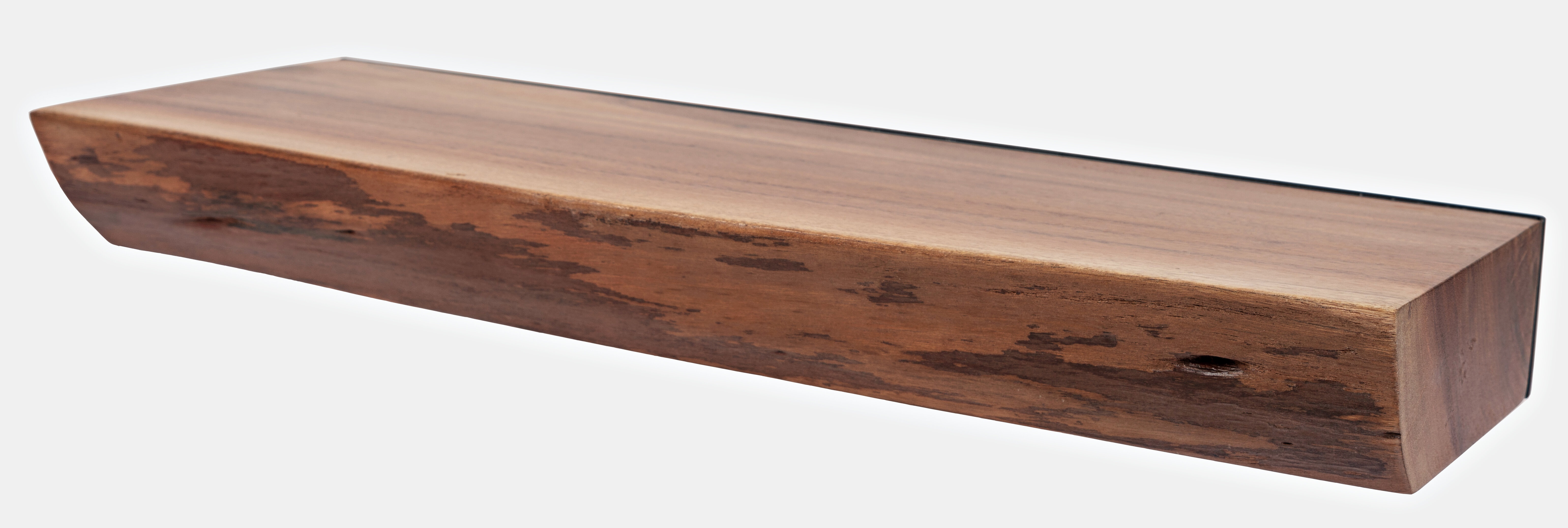 Annetrud 2 Piece Acacia Solid Wood Floating Shelf with Features