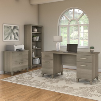Anousha 3 Piece Rectangular Computer Desk Office Set