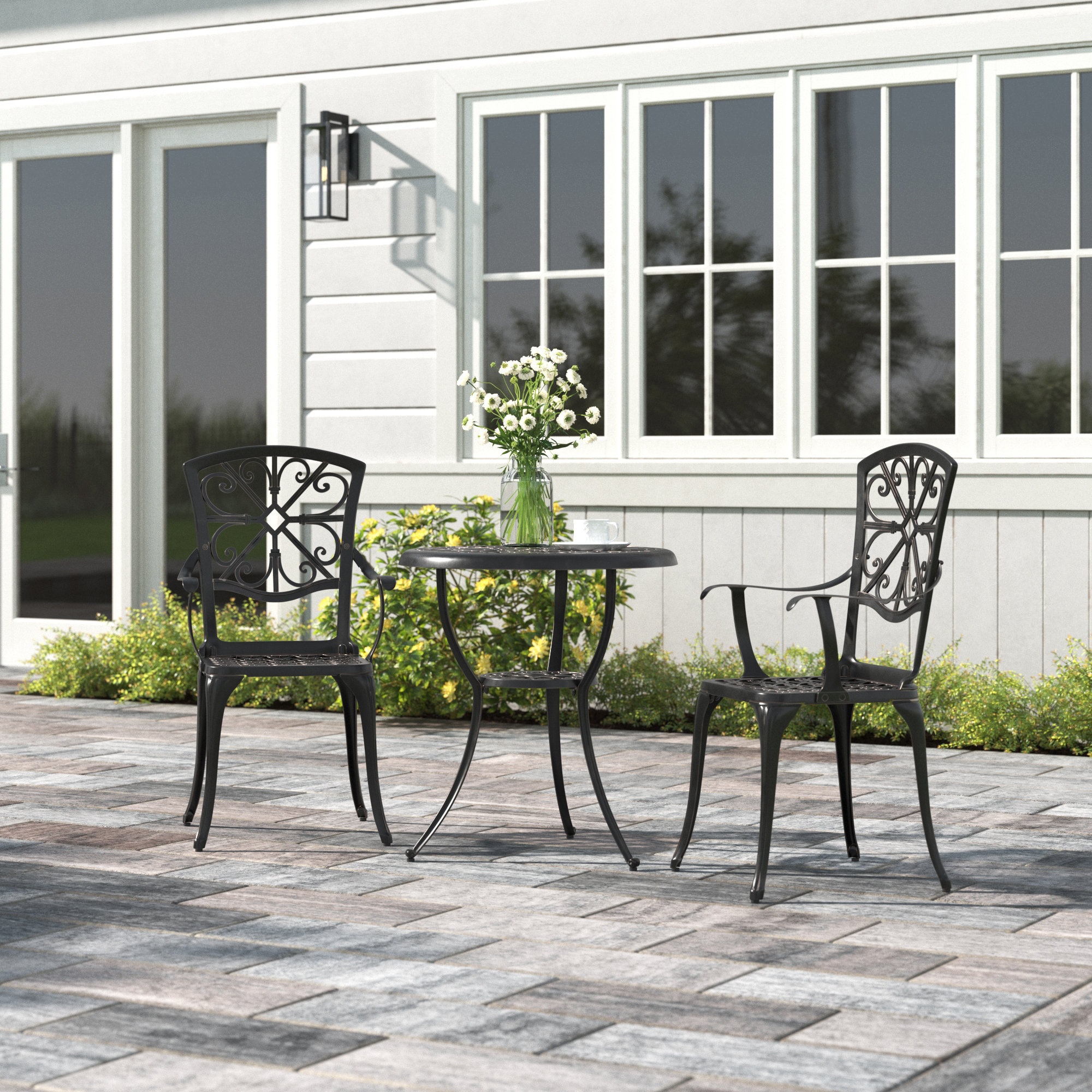 Antanas Round 2 - Person Outdoor Dining Set