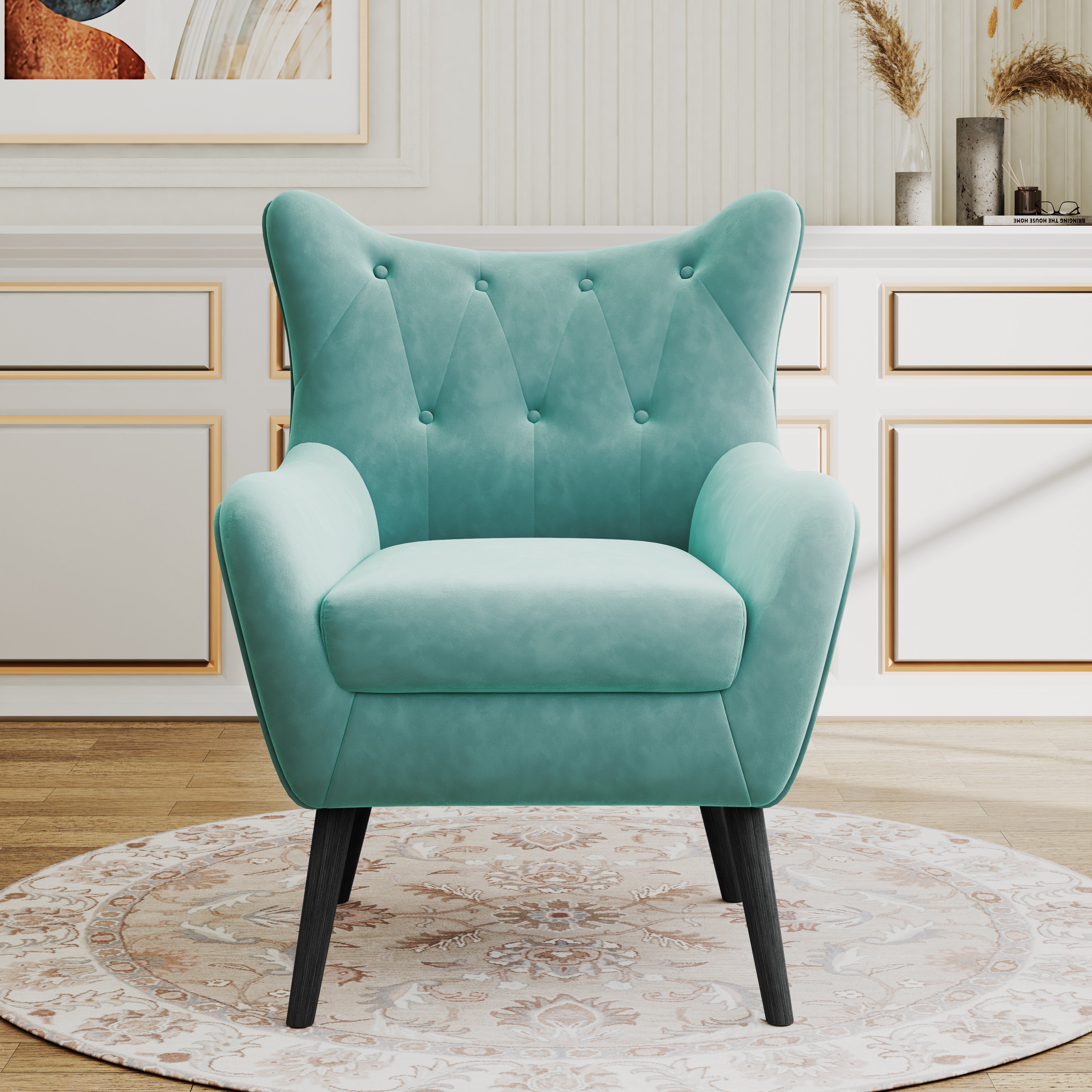 Ashwin Upholstered Wingback Chair