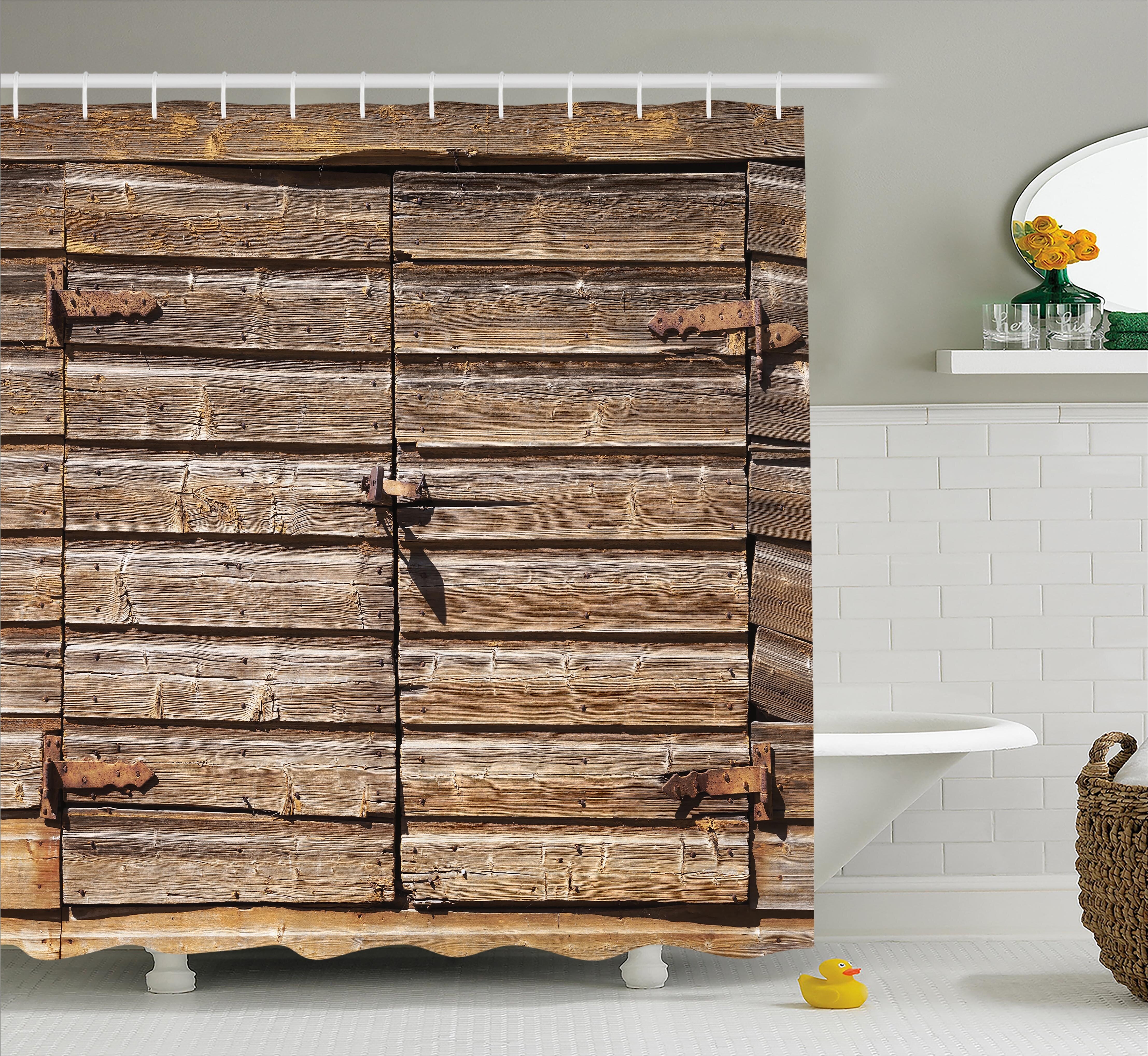 Asuka Abandoned Vintage Farm Shower Curtain + Hooks