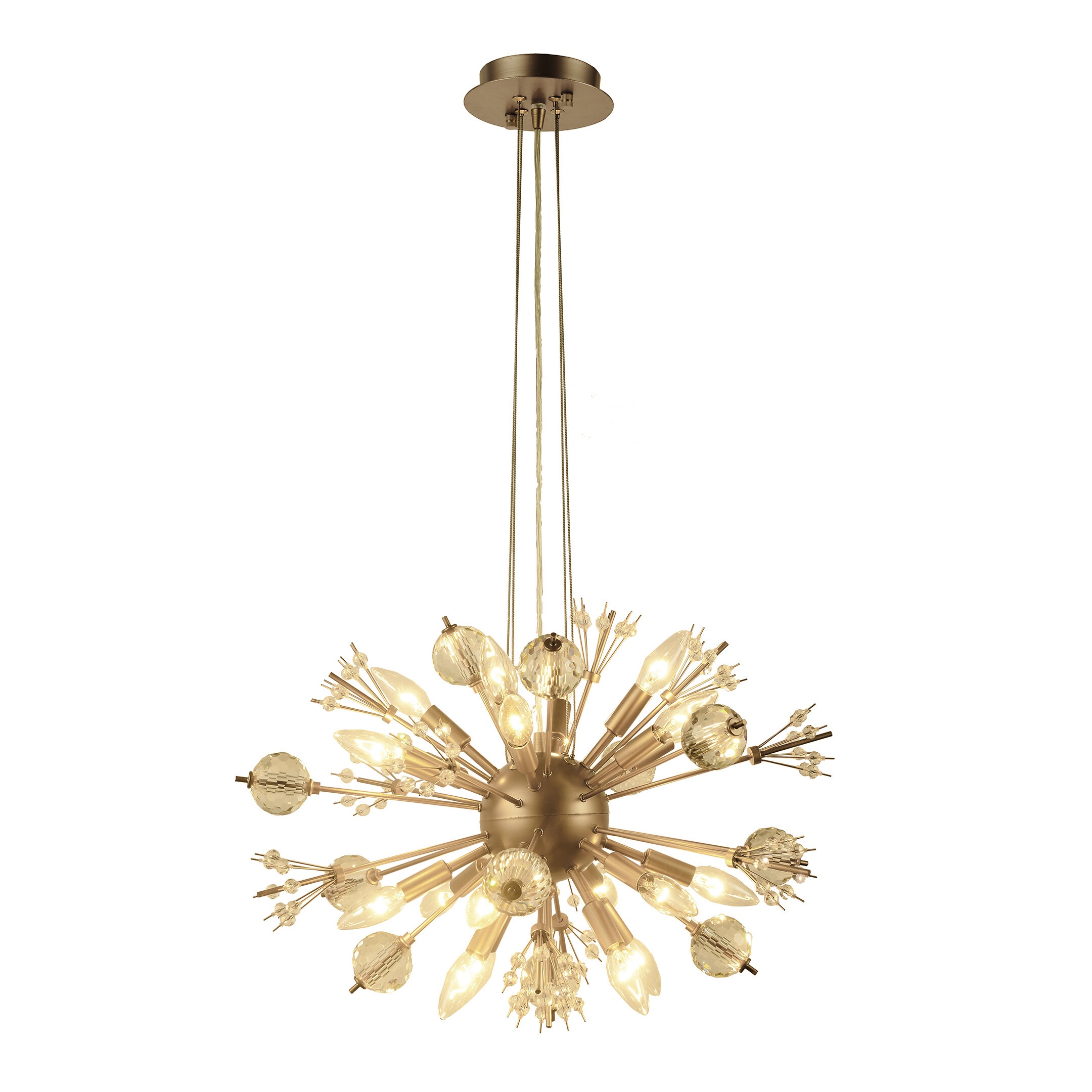 Avner 20 - Light Dimmable Sputnik Globe Chandelier