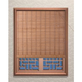 Bamboo Semi-Sheer Natural Outdoor Roll-Up Shade