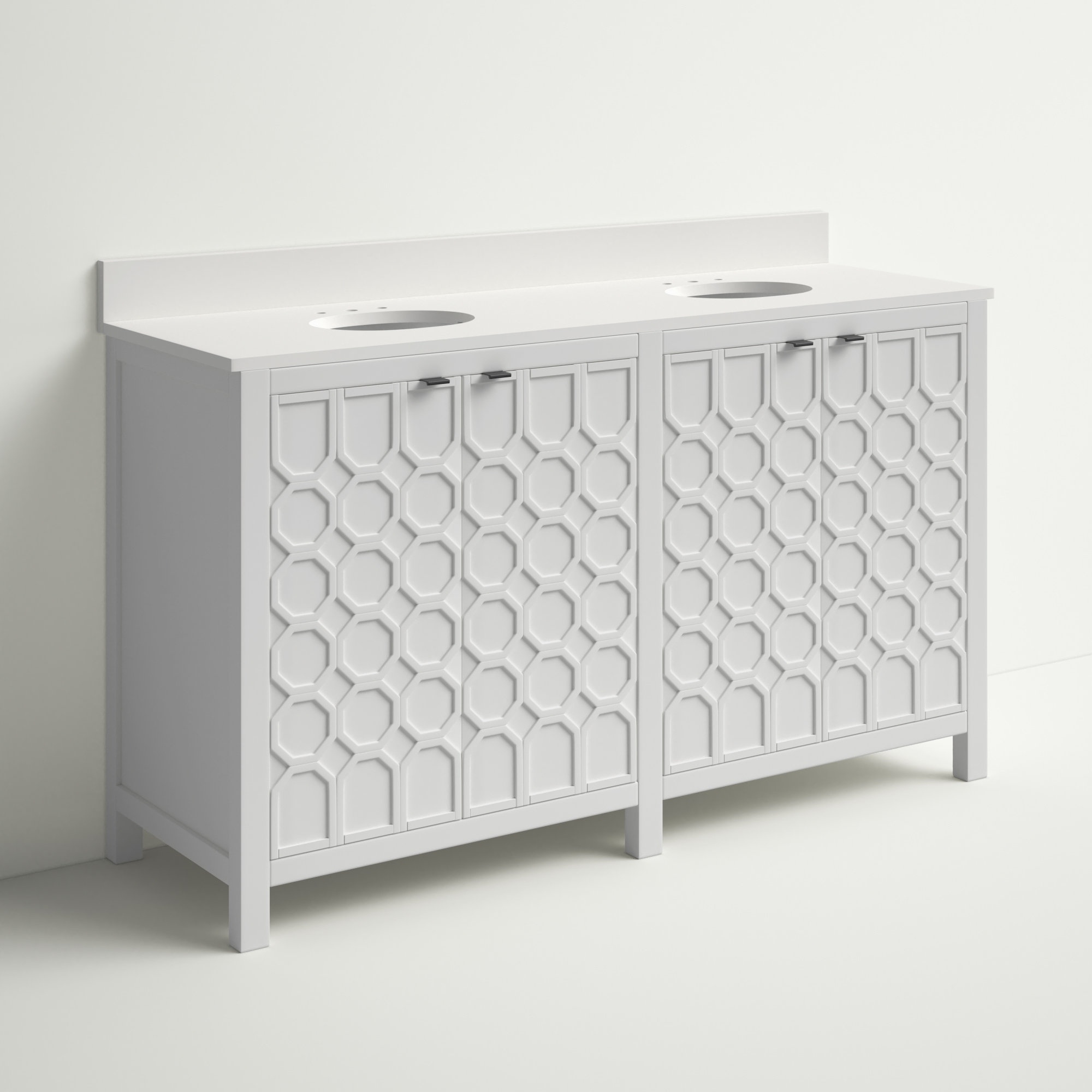 Barkley 59.5" Double Bathroom Vanity Set