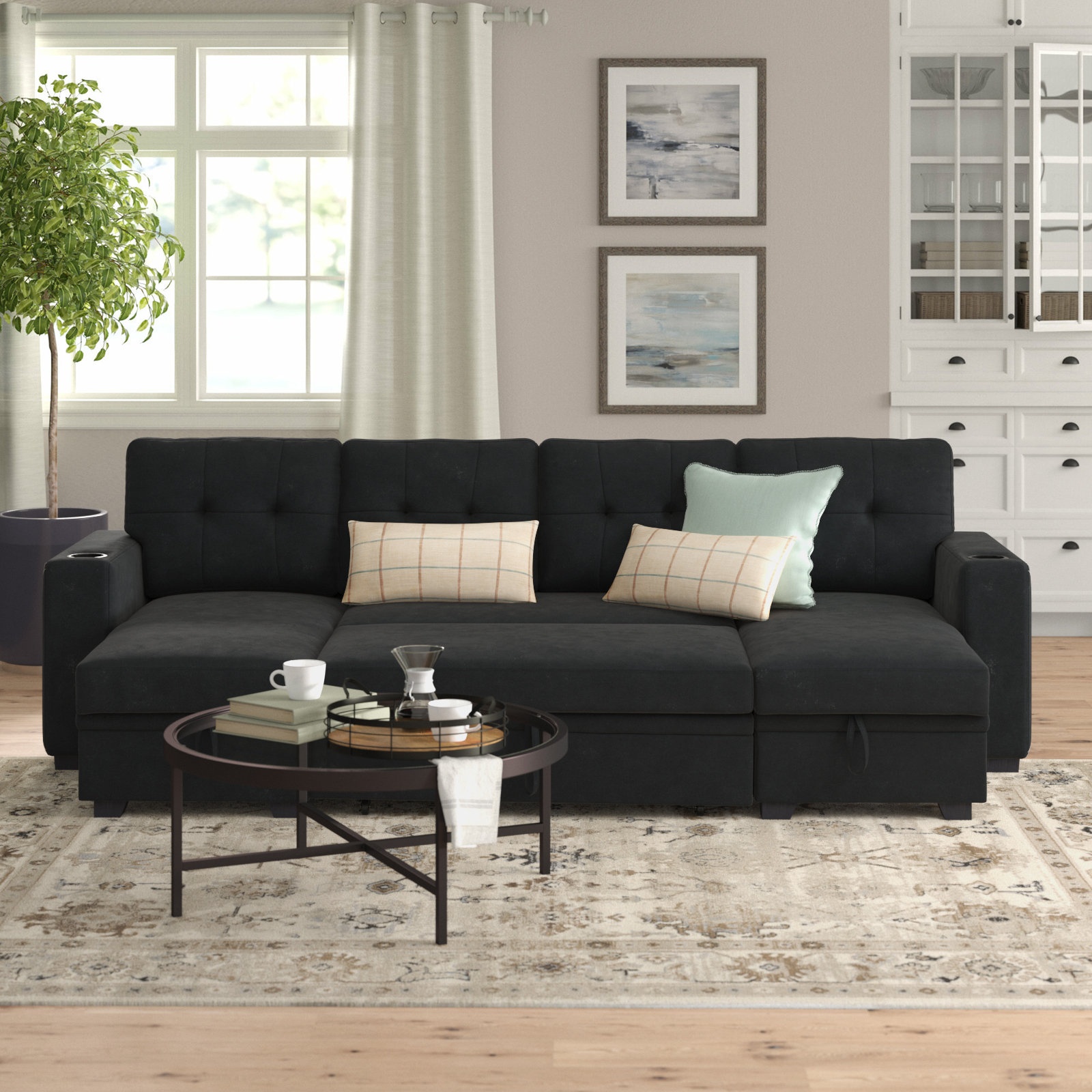 Baron 5 - Piece Upholstered Sectional