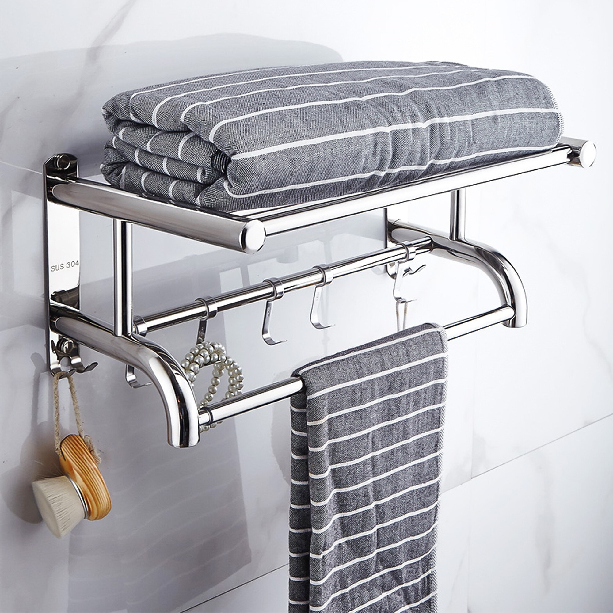 Bathroom Wall Mounted Towel Rack