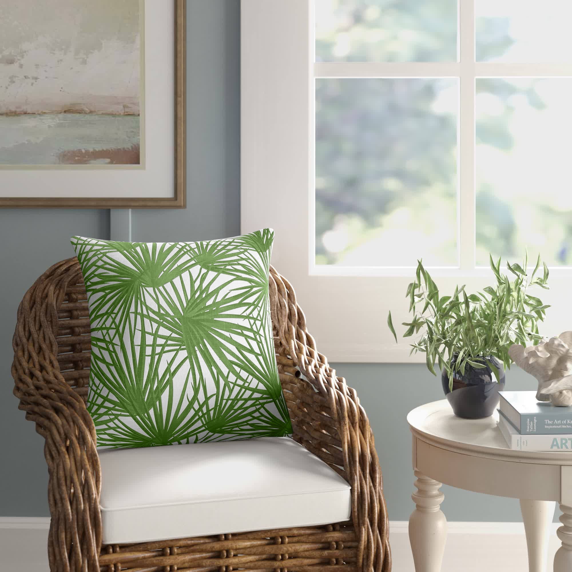 Bauer Floral Indoor/Outdoor Throw Pillow