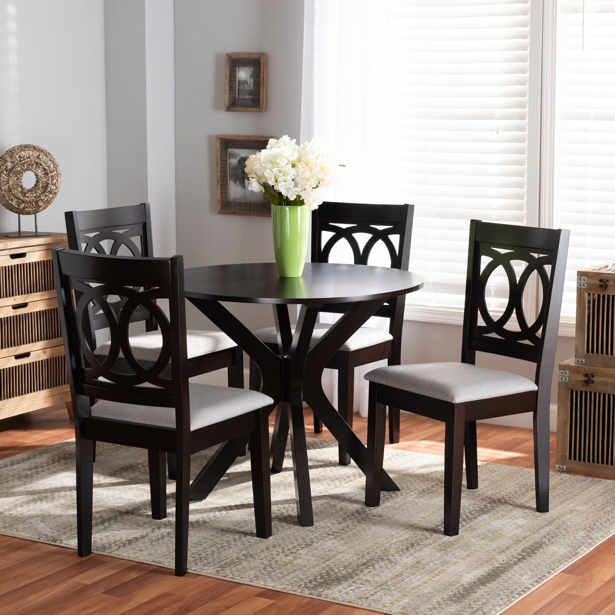 Baylon 4 - Person Solid Oak Dining Set