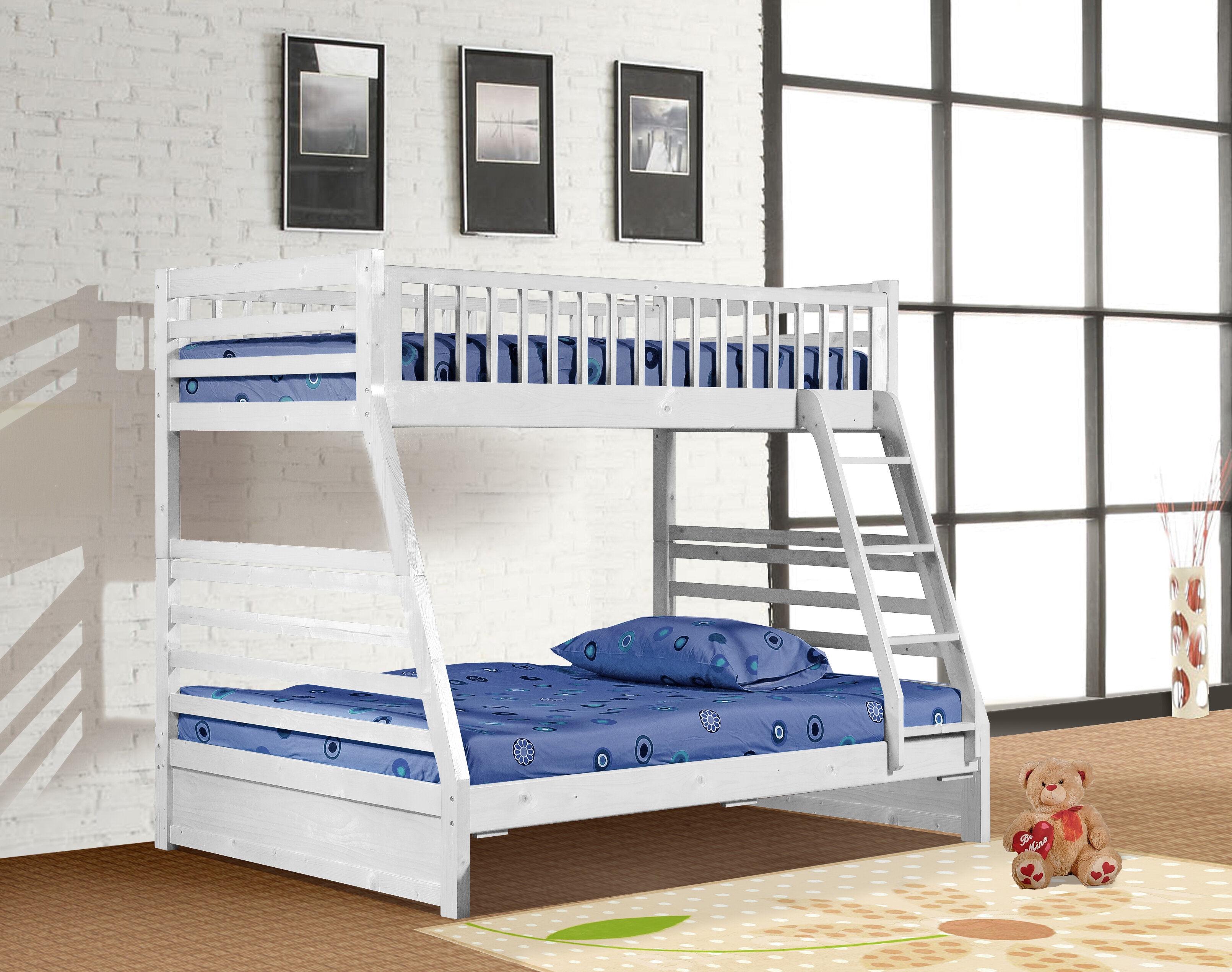 Benigni Twin Over Full Standard Bunk Bed by Harriet Bee