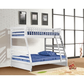 Benigni Twin Over Full Standard Bunk Bed by Harriet Bee