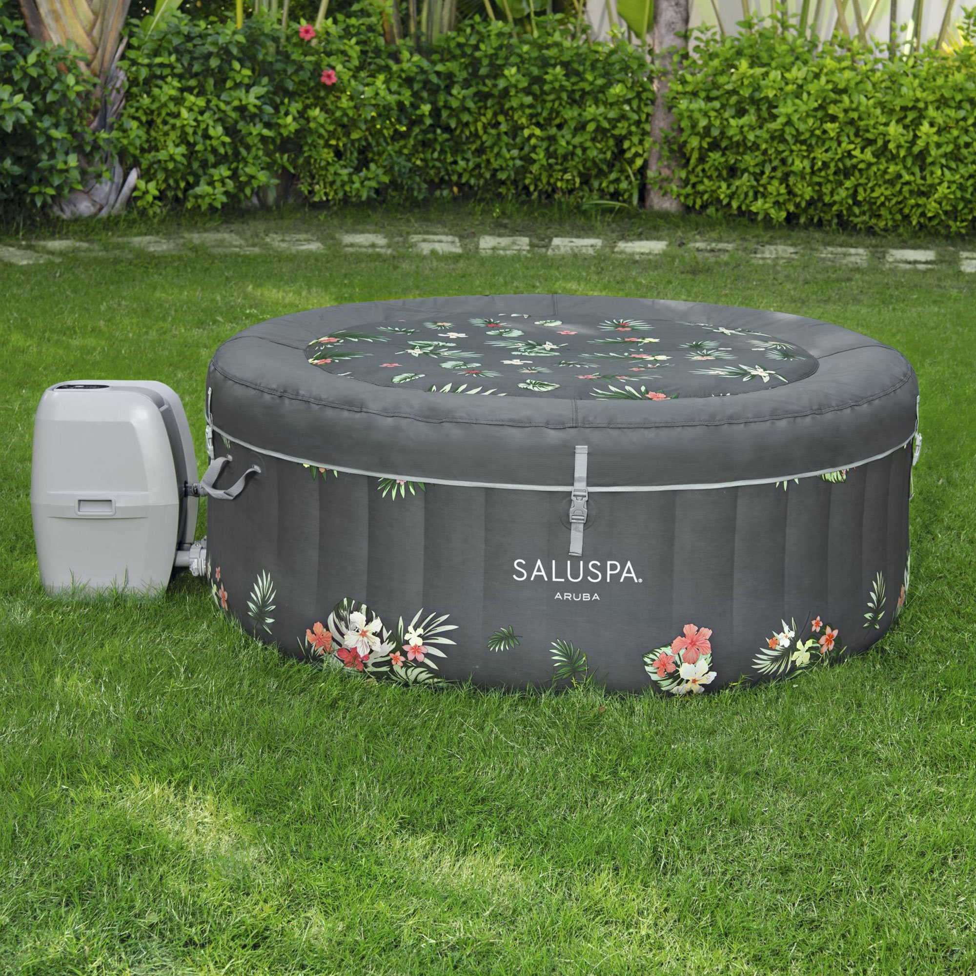 Bestway Aruba Saluspa 110 Airjet 2-3 Person Inflatable Hot Tub Spa