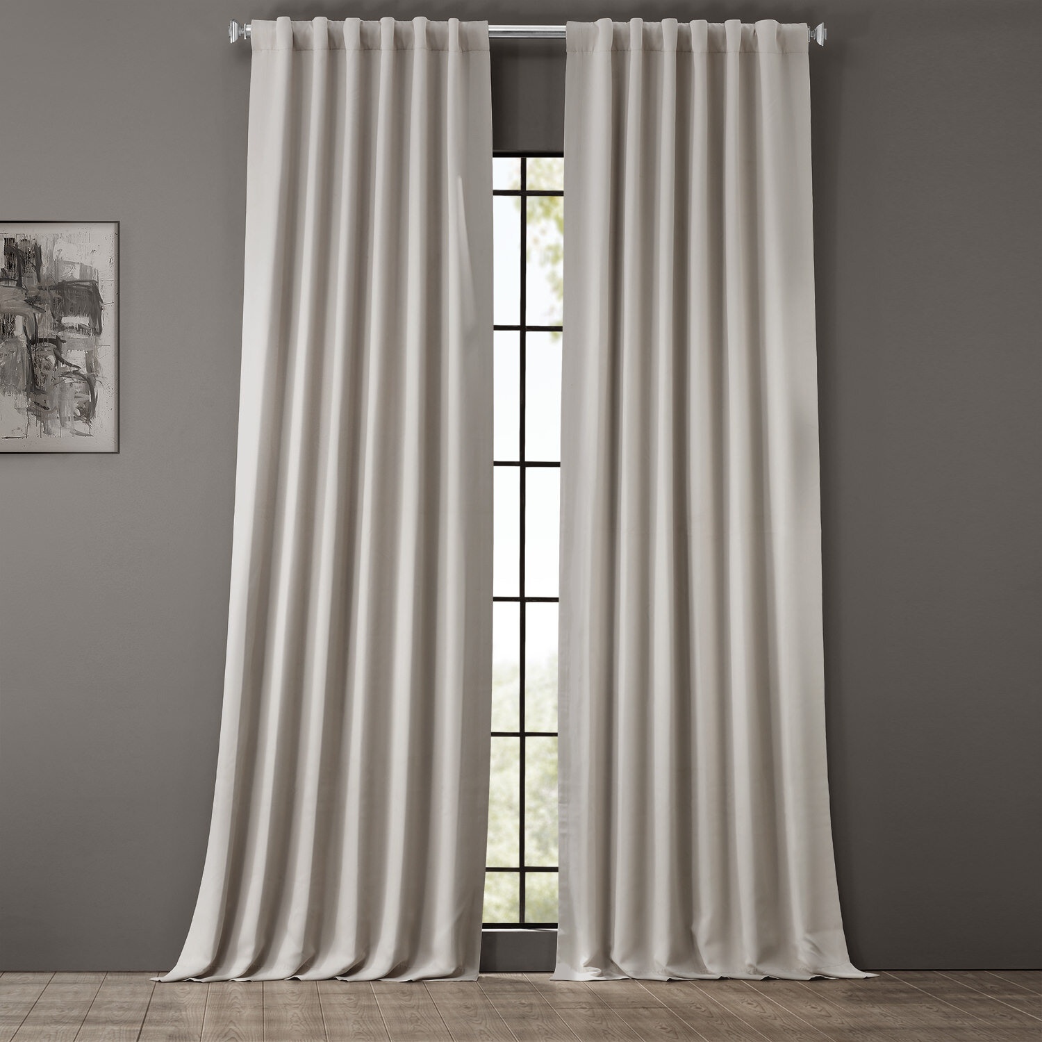 Betria Room Darkening Curtains for Living Room - Bedroom Curtains for Large Window Single Panel Drapes