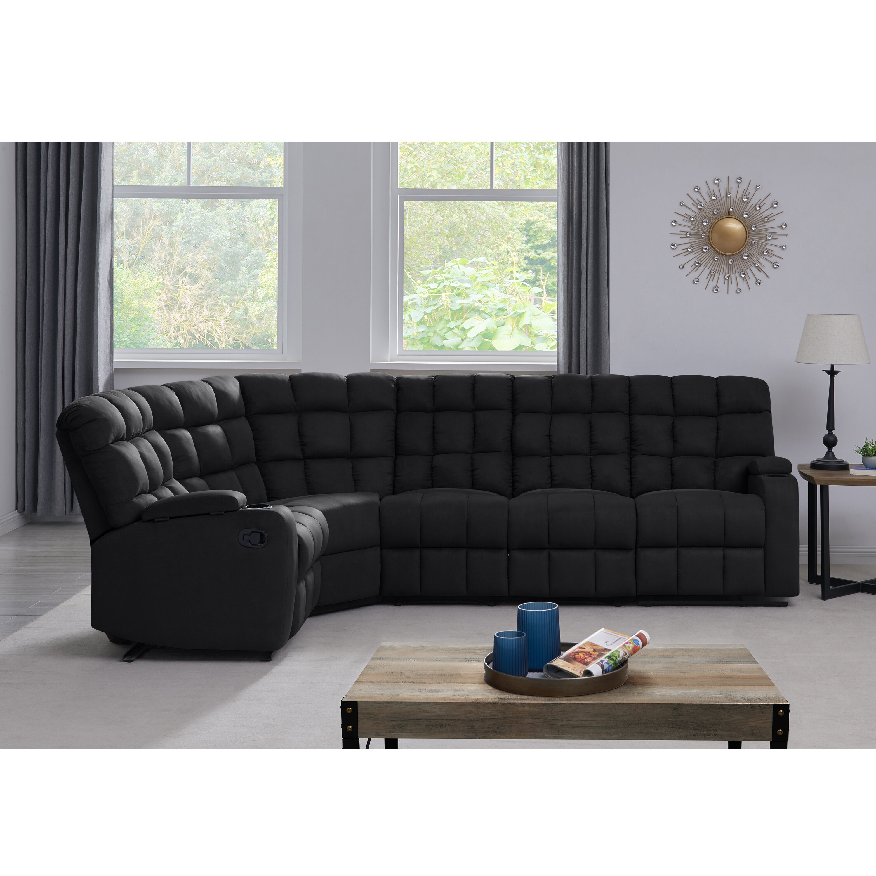 Bewley 5 - Piece Upholstered Reclining Sectional