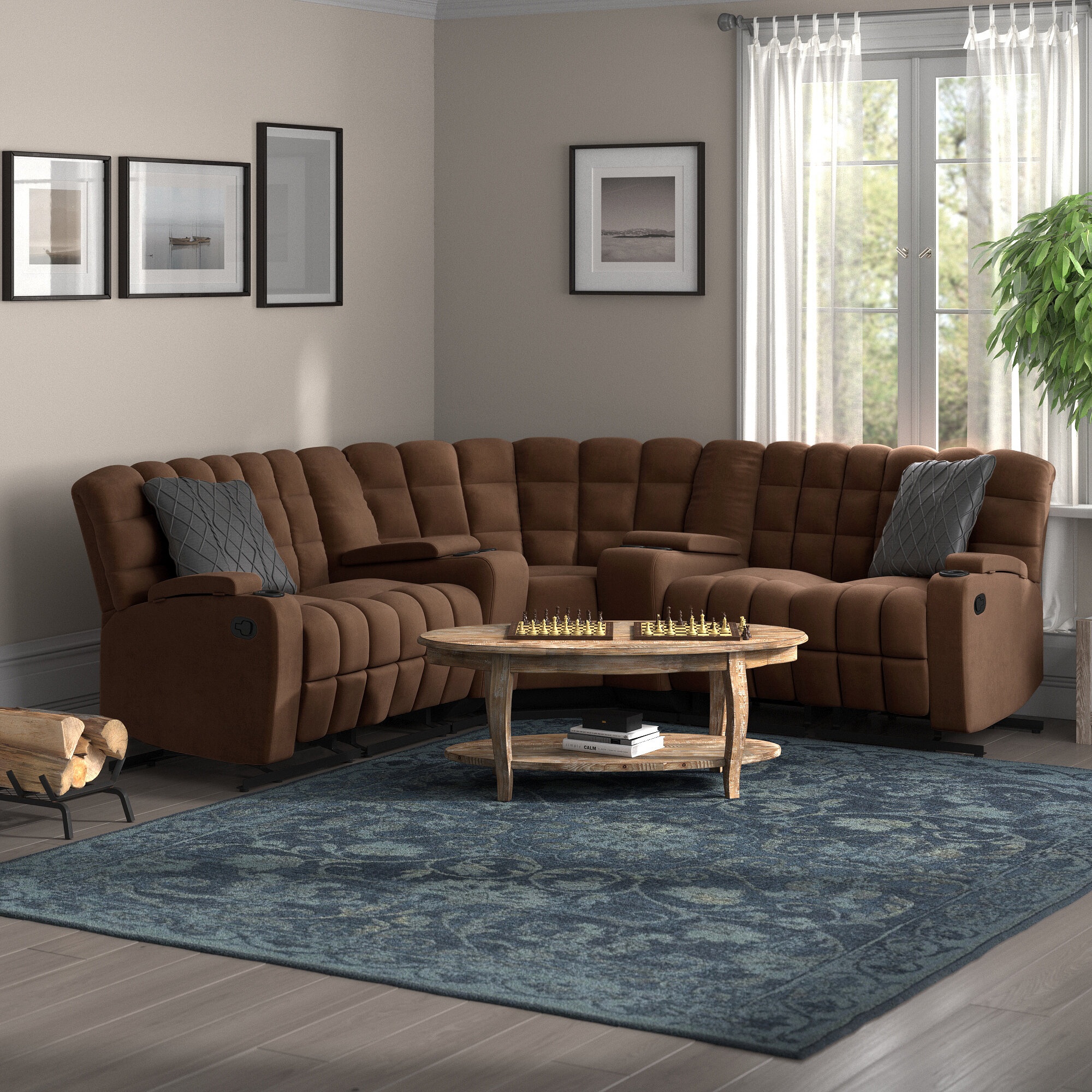 Bewley 7 - Piece Upholstered Reclining Sectional