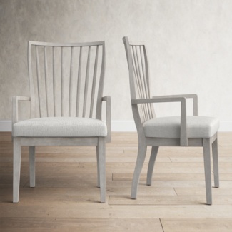 Bilbrook Windsor Back Arm Chair in Gray