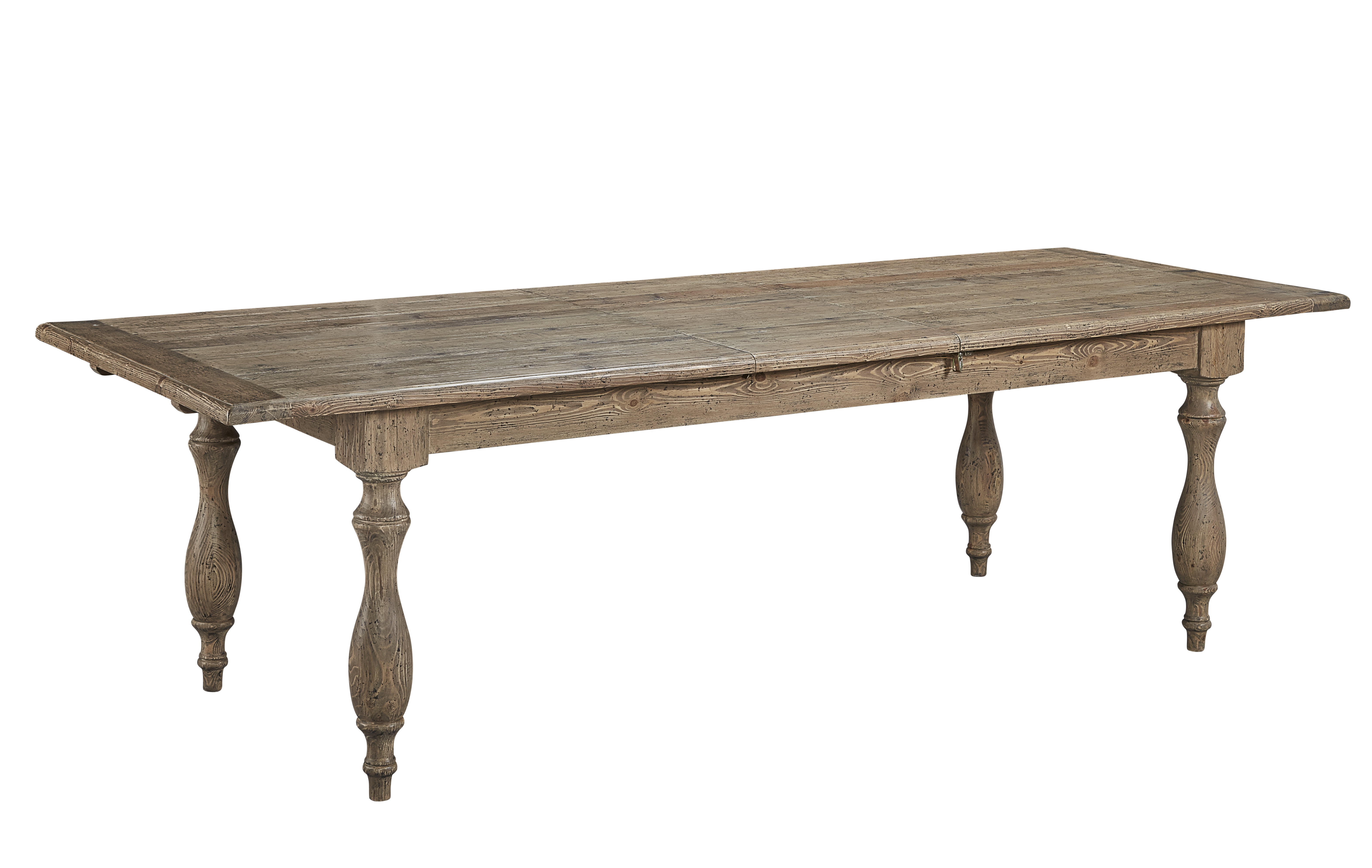 Biloxi Butterfly Leaf Pine Solid Wood Dining Table
