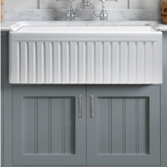 Birch Lane™ Sorrel 18'' W Single Bowl Fireclay Farmhouse Kitchen Sink