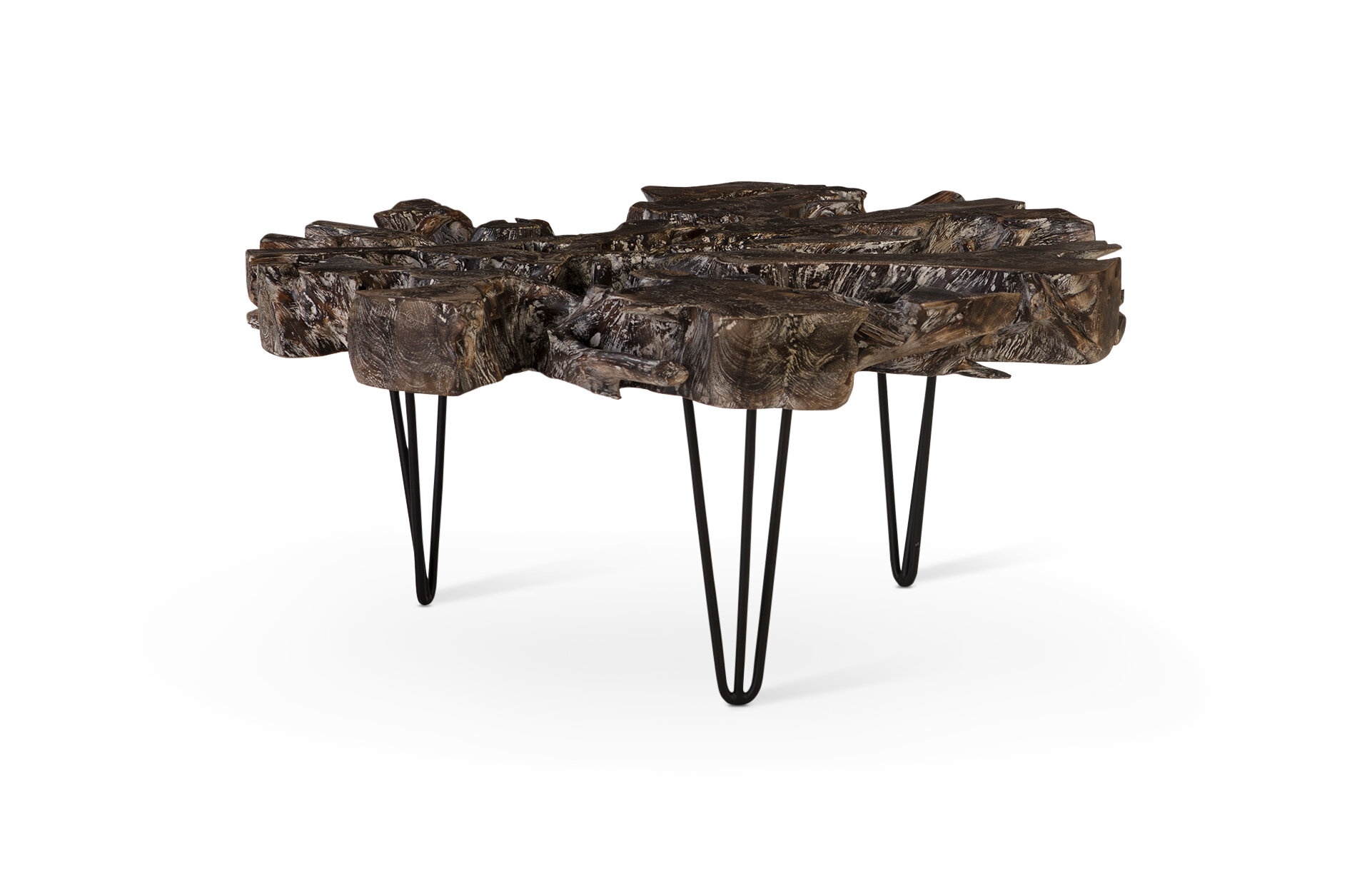 Black Wash 3 Legs Coffee Table