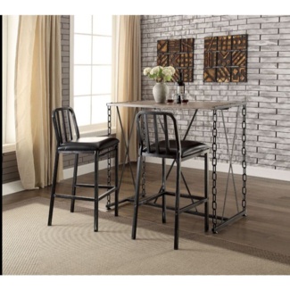 Bogata 2 - Person Bar Height Dining Set