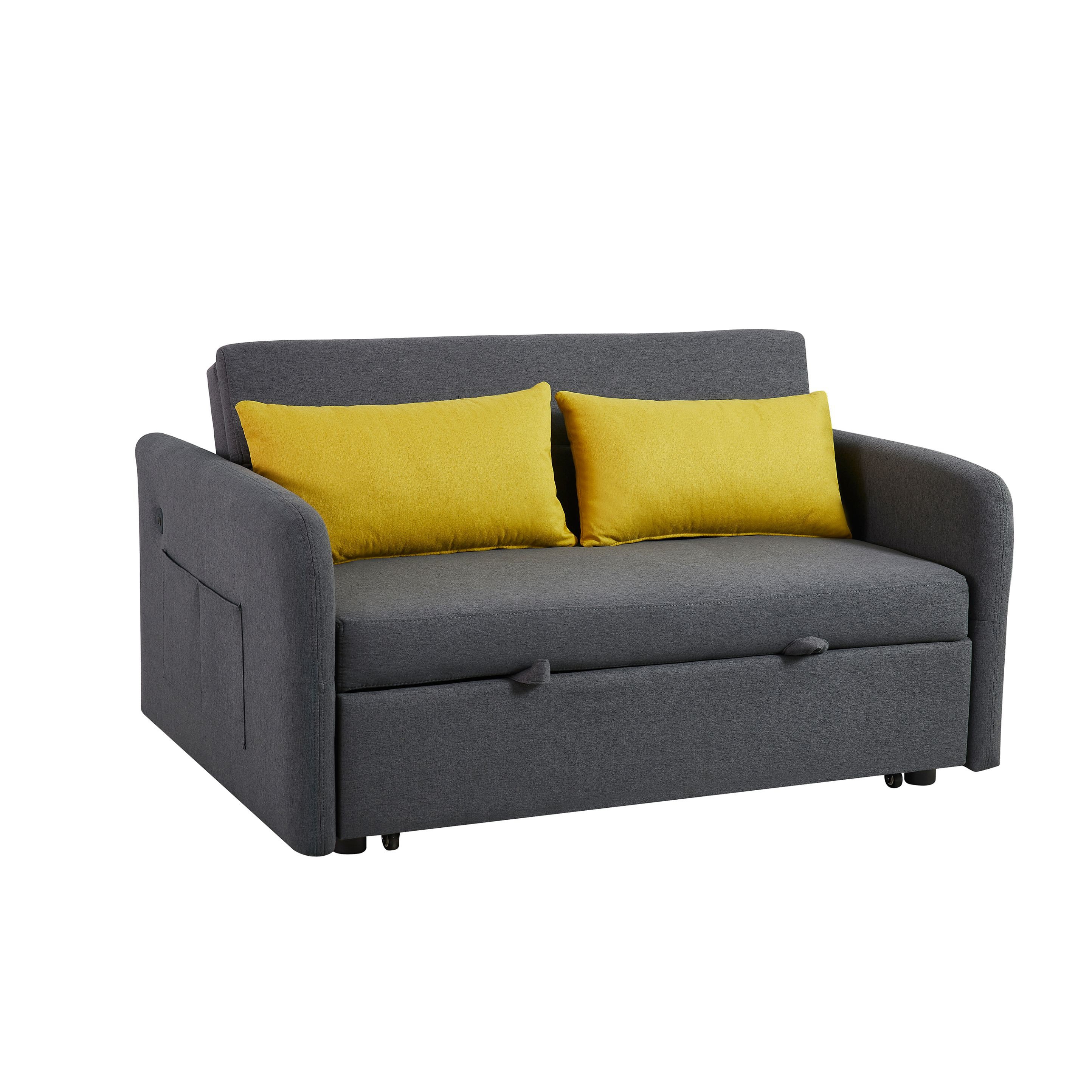 Bordes 55.5'' Upholstered Sleeper Sofa