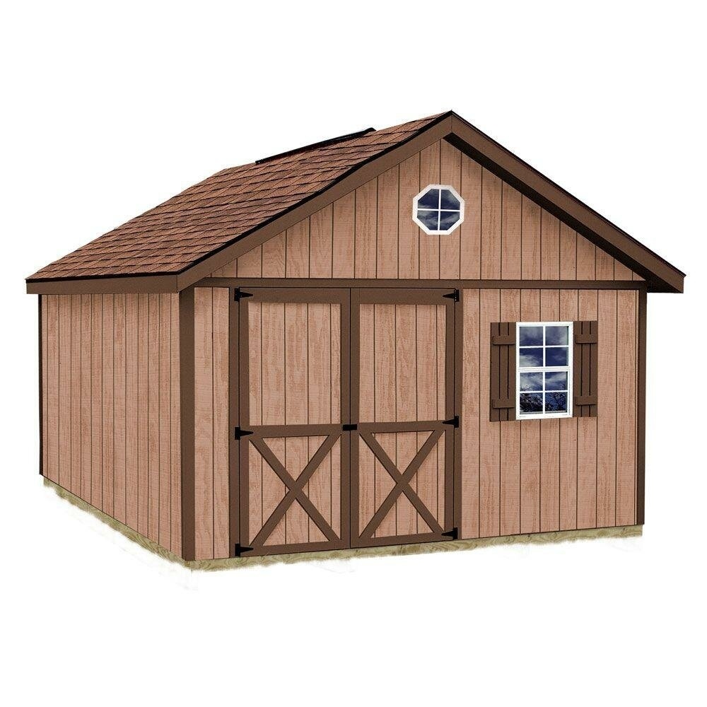Brandon 12 ft. W x 16 ft. D Solid Wood Storage Shed