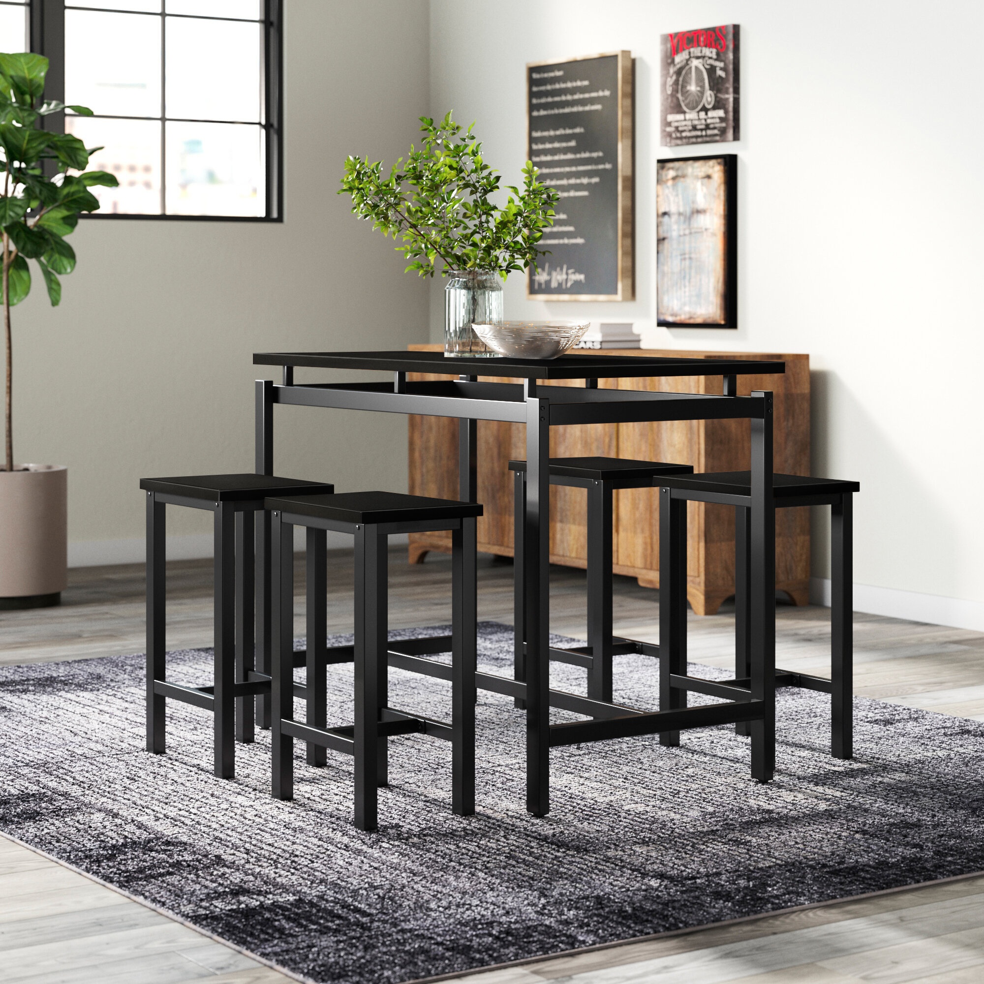 Bremer 4 - Person Counter Height Dining Set