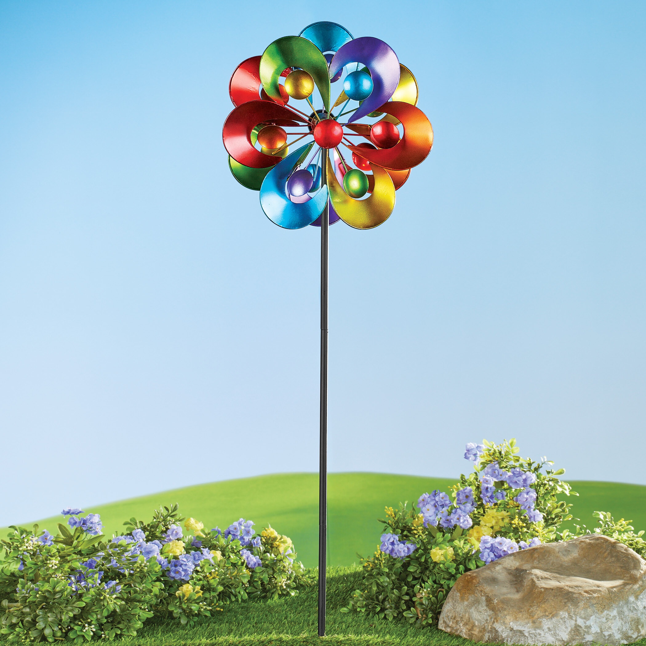 Kaleidoscope Wind Spinner PNG Bundle Neon Spinner Sublimation Design