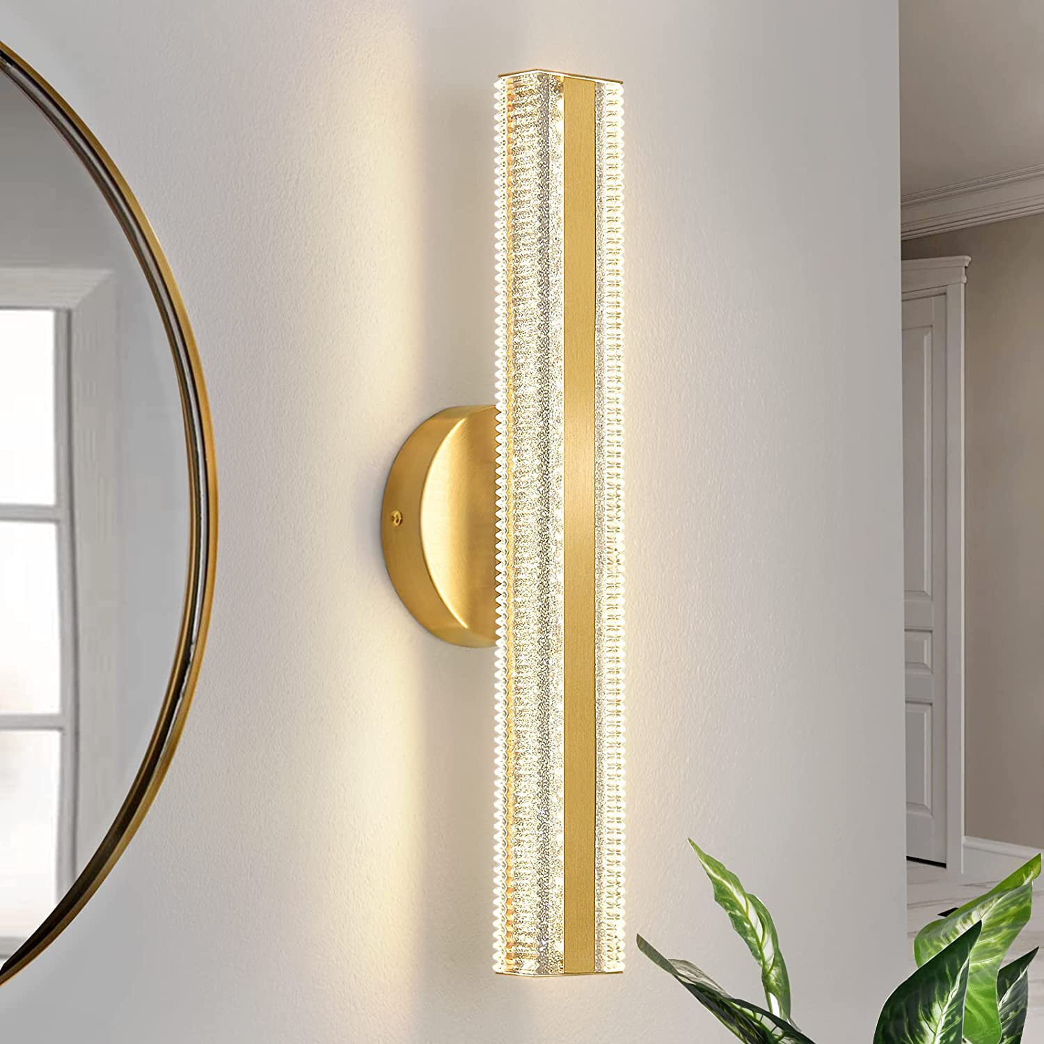Bright wall mounted vanity light bar