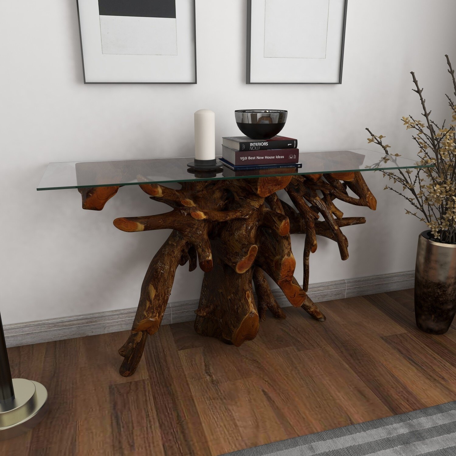 Brinn 54'' Solid Wood Console Table