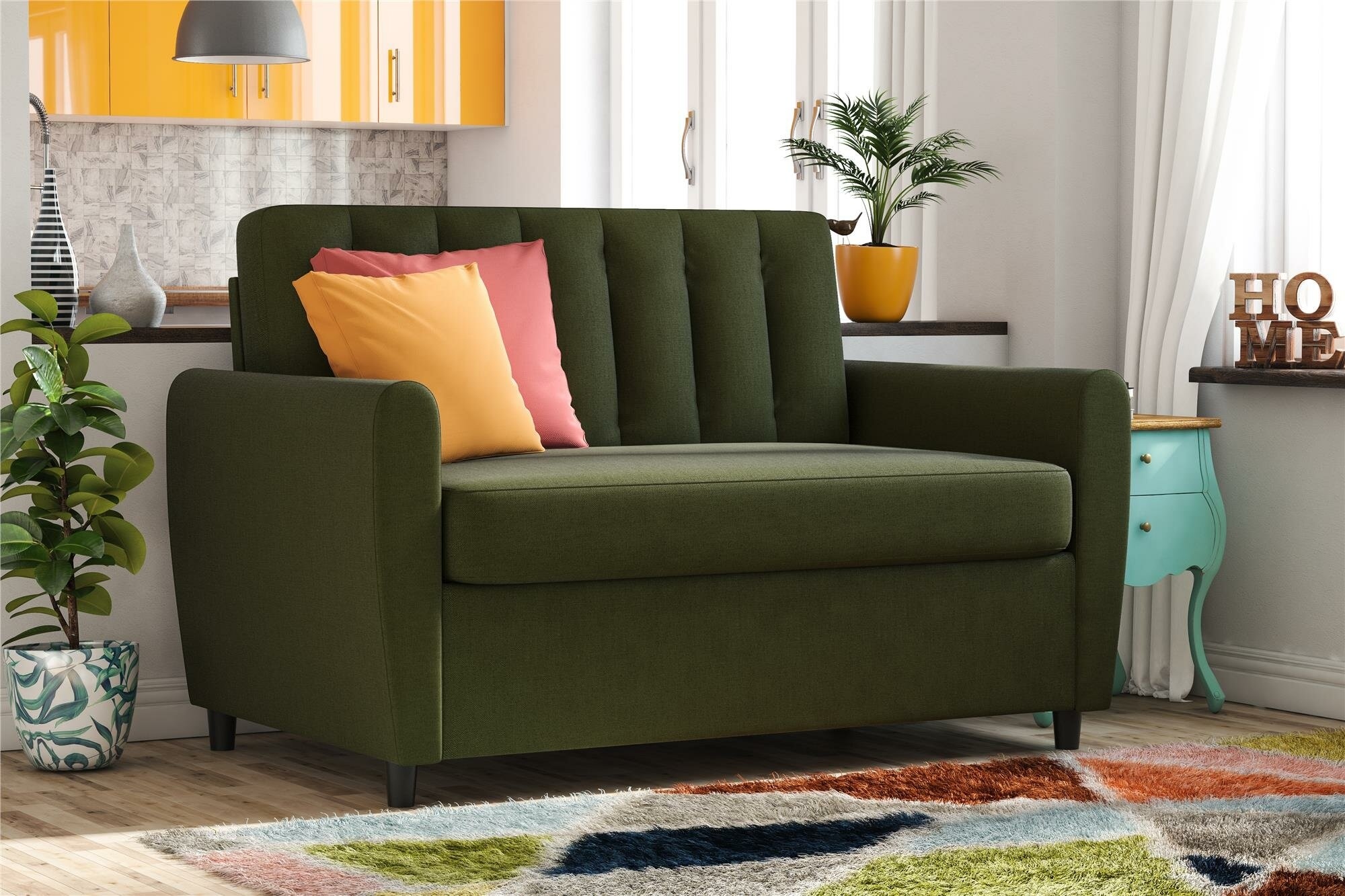 Brittany 54'' Upholstered Sleeper Sofa