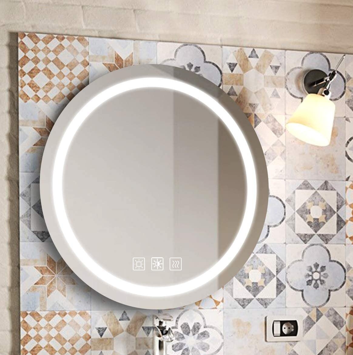 Brixham Round LED Wall Mirror
