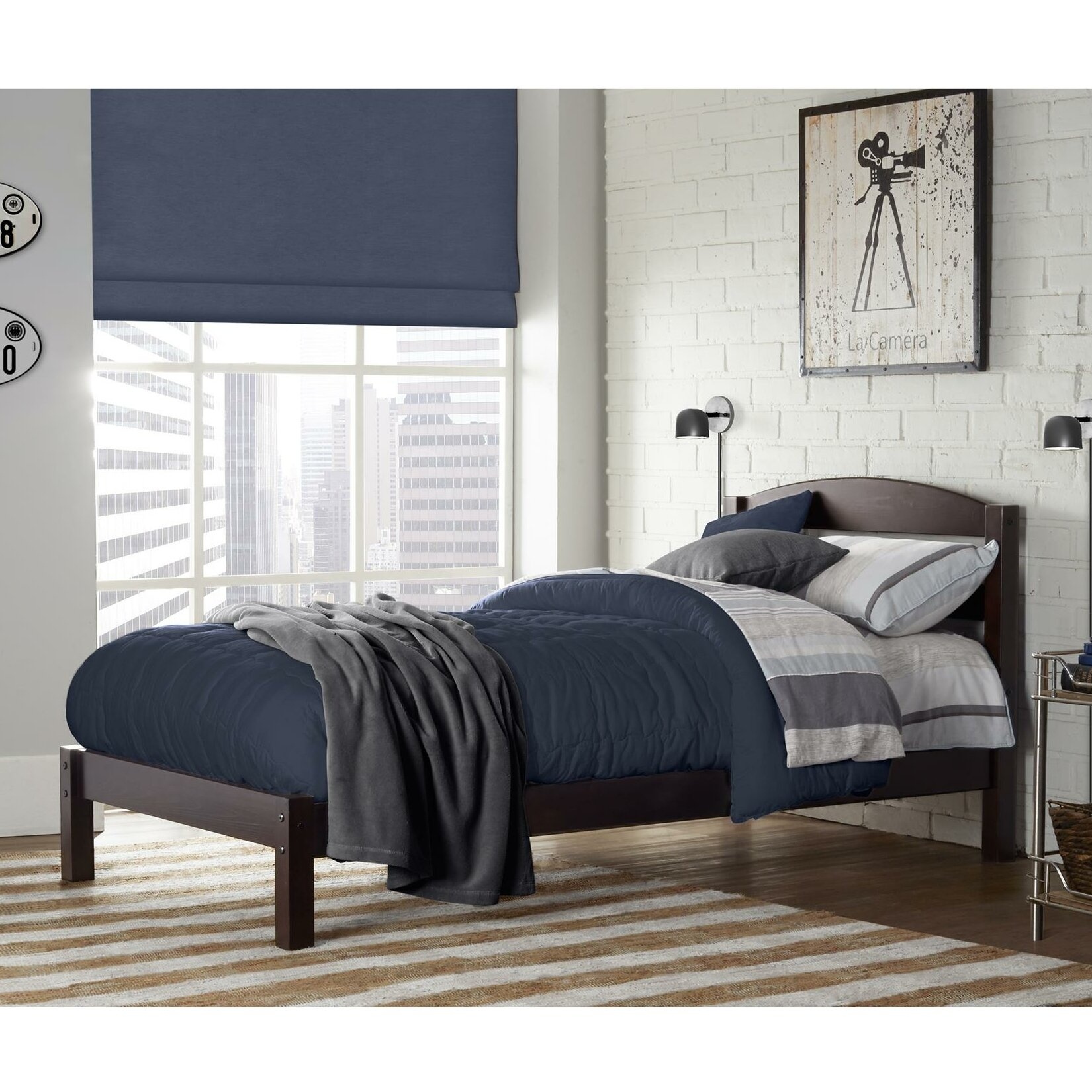 Brodey Twin Solid Wood Platforms Bed by Harriet Bee