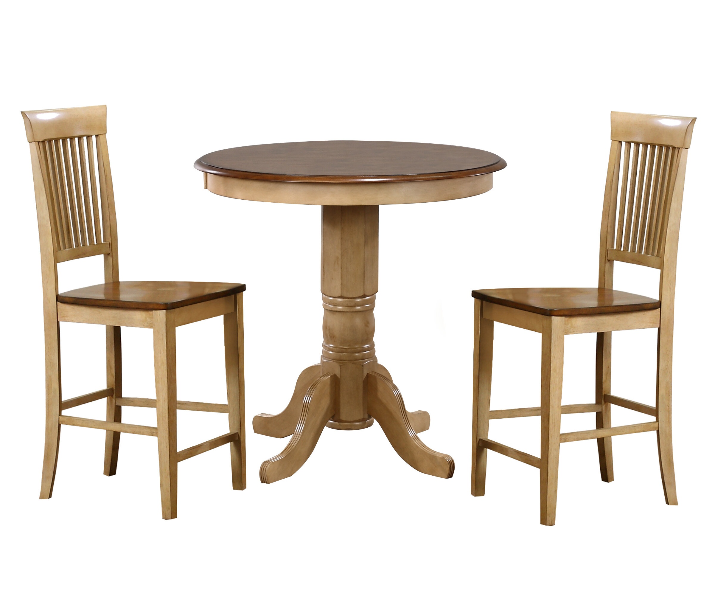 Brooklyn 2 - Person Counter Height Solid Wood Dining Set