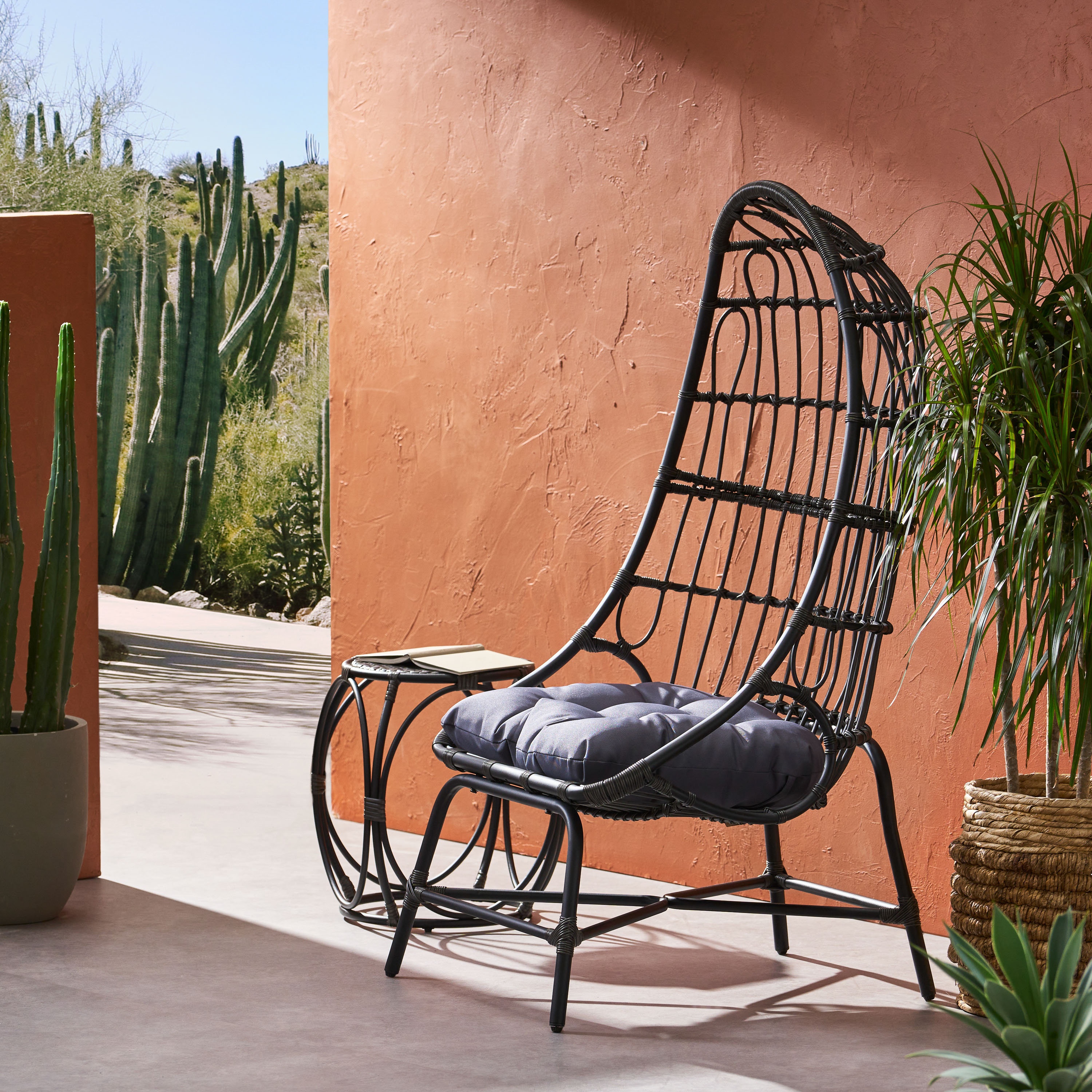 Broumov Patio Chair with Cushions