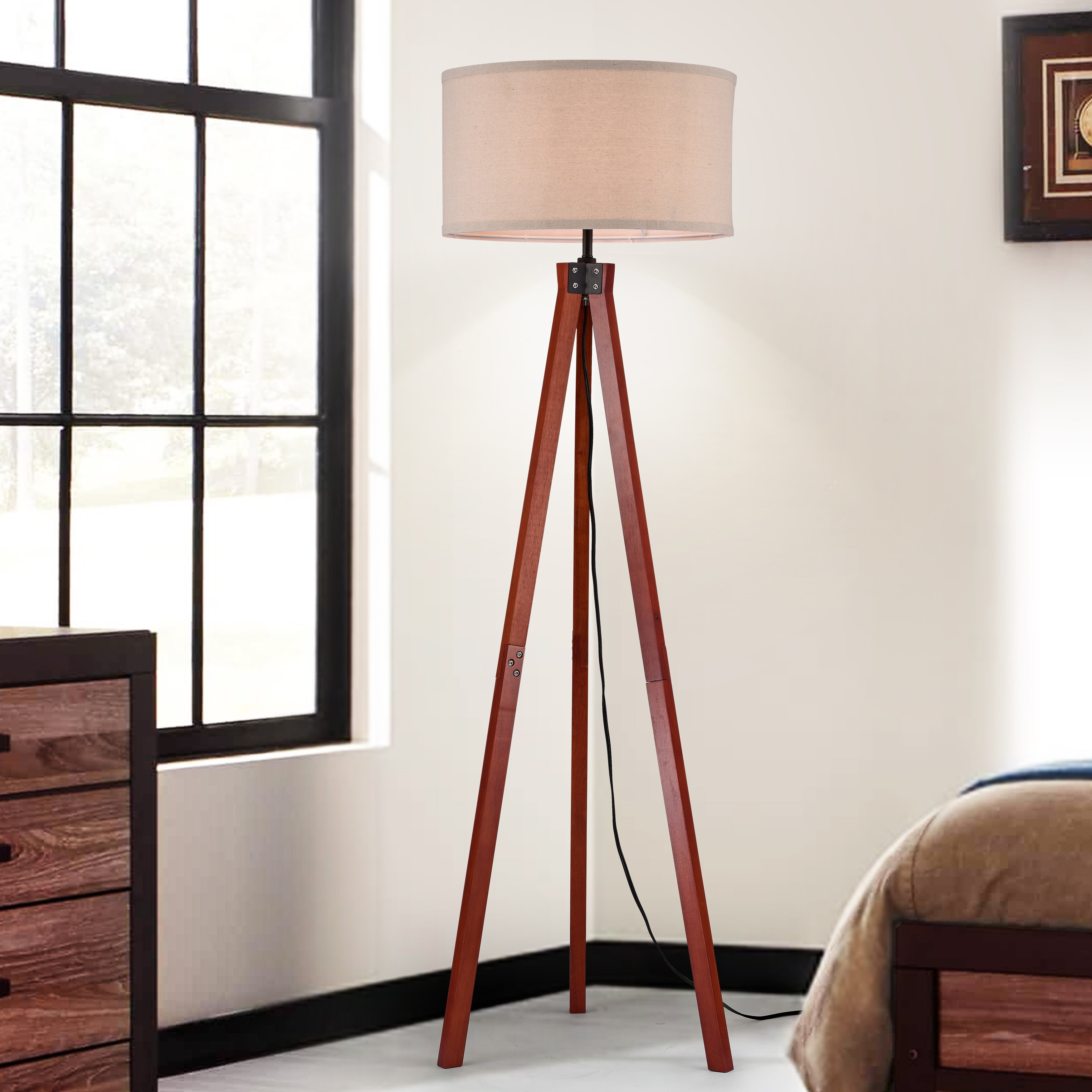 Bunsley 60.6" Tripod Floor Lamp