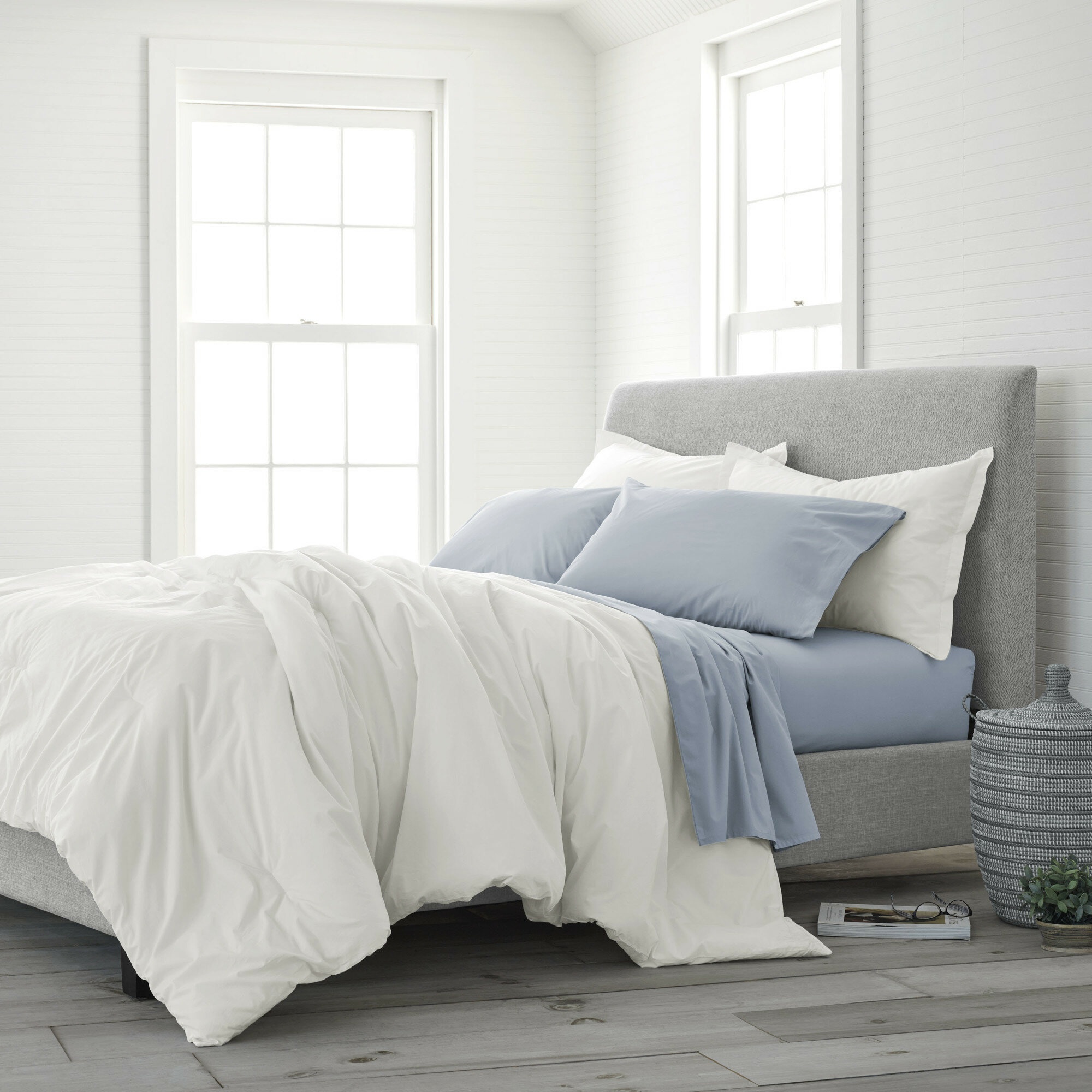Burnabbie 100% Cotton Percale Comforter Set