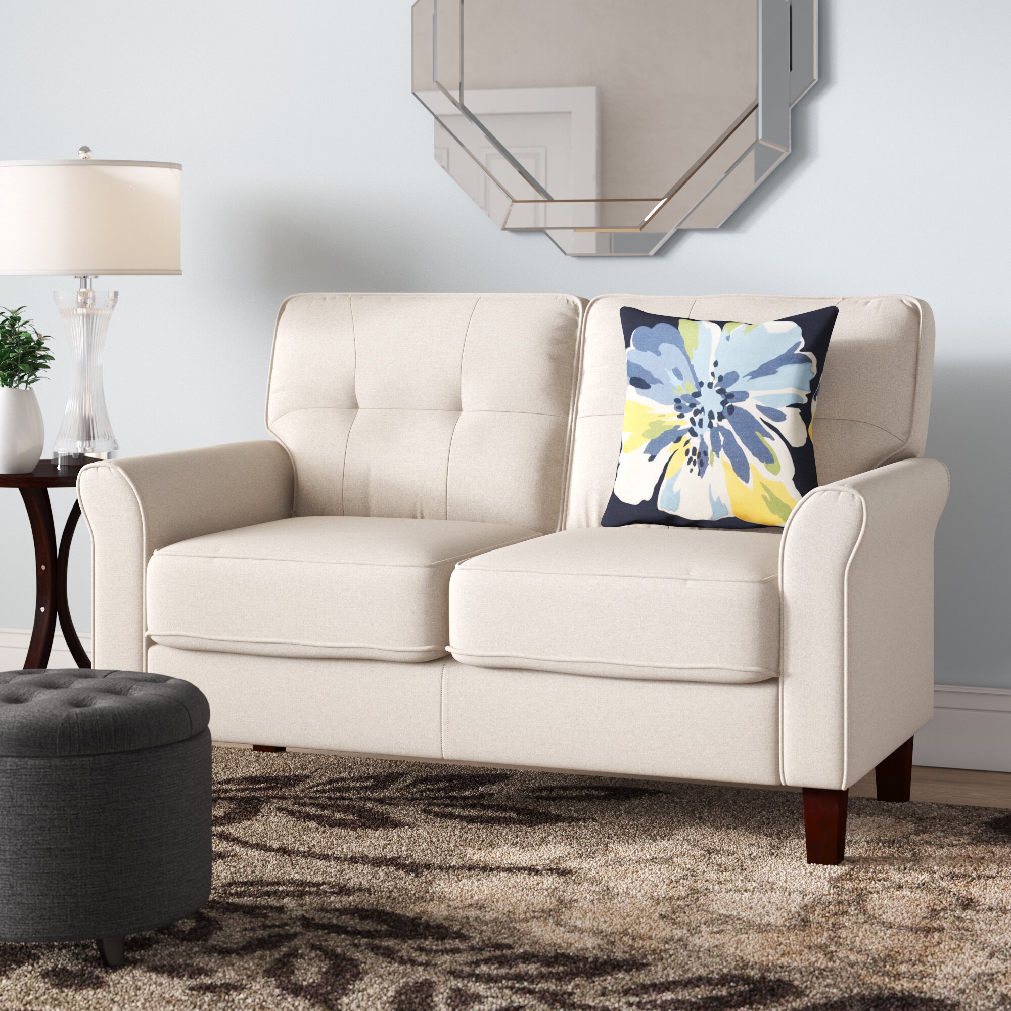 Cadmus 54.53'' Upholstered Loveseat