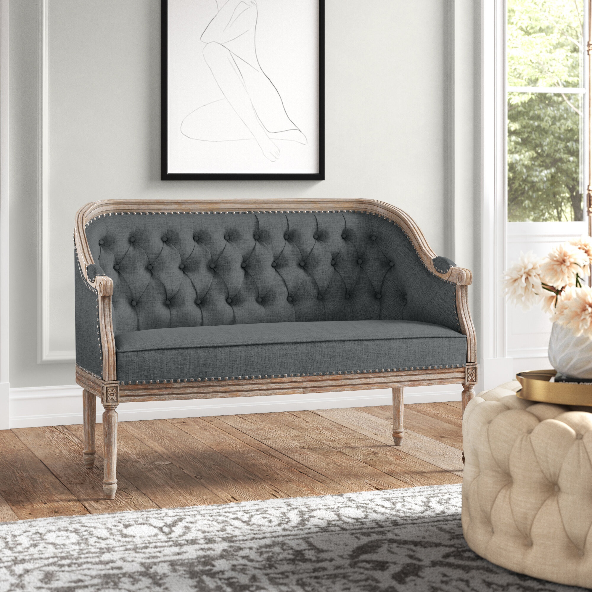 Cali 49.5'' Upholstered Loveseat