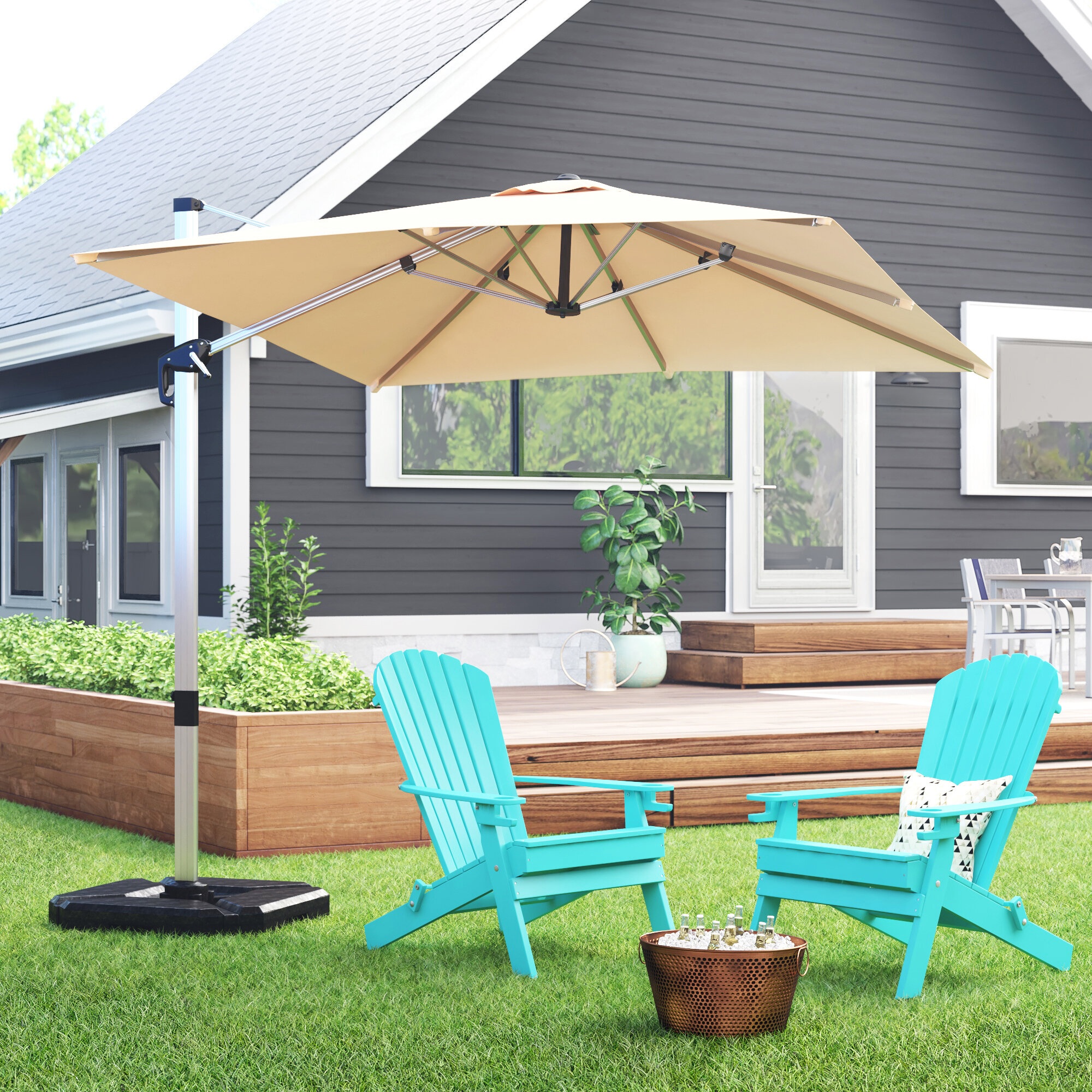 Callaway 120'' Square Cantilever Umbrella