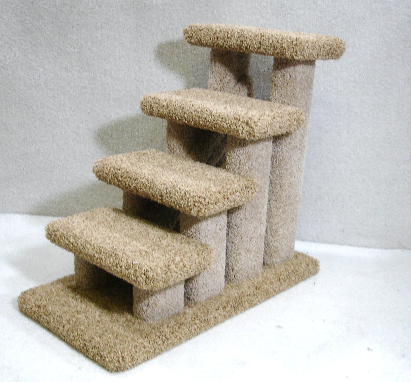 Oak Wood Carpeted Pet Stairs