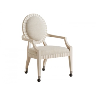 Cascades King Louis Back Arm Chair in Wheat