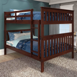 Catharine Full Over Full Solid Wood Standard Bunk Bed by Harriet Bee