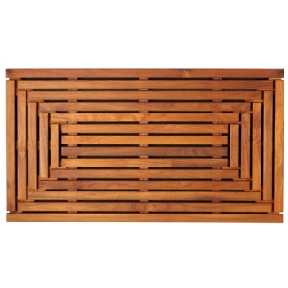 Cathrine Rectangle Teak & Wood Non-Slip Shower mat