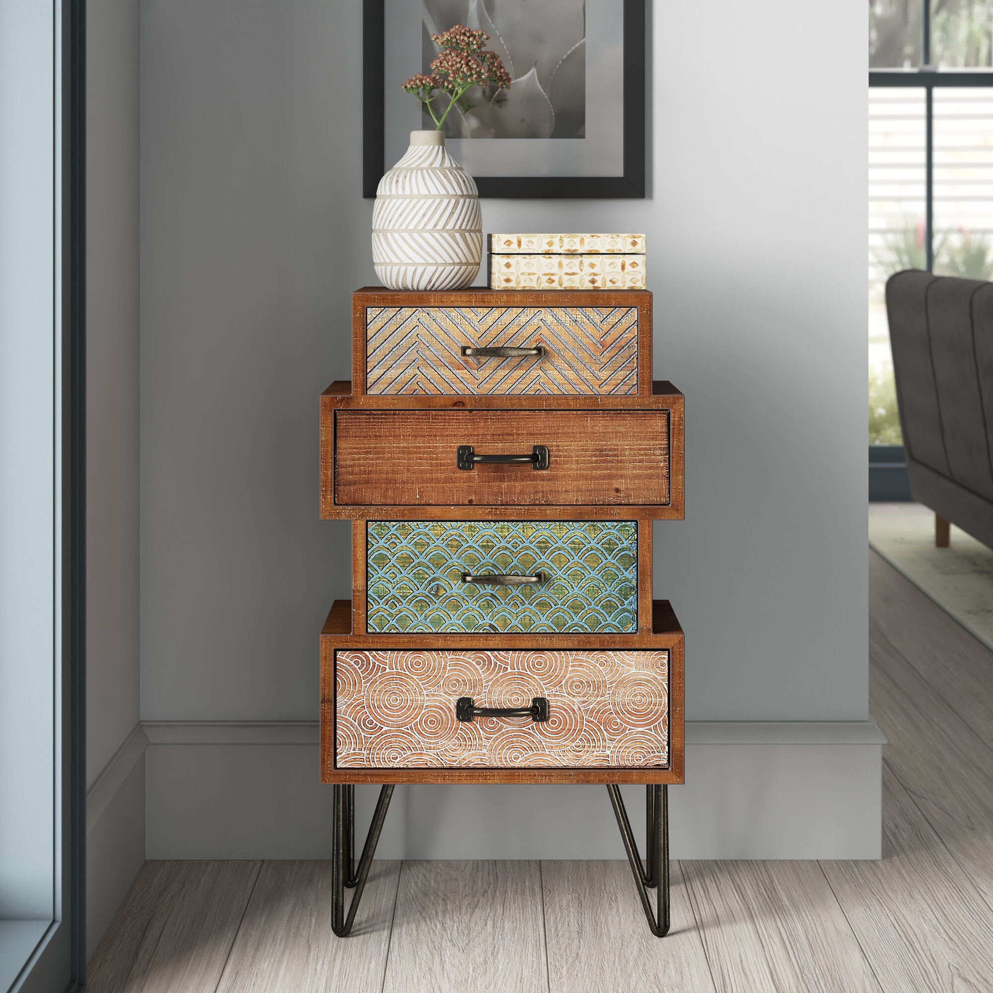 Cayden 33.5'' Tall 4 - Drawer Accent Chest