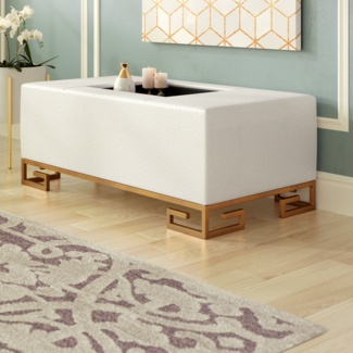 Chalandra Vegan Leather Ottoman