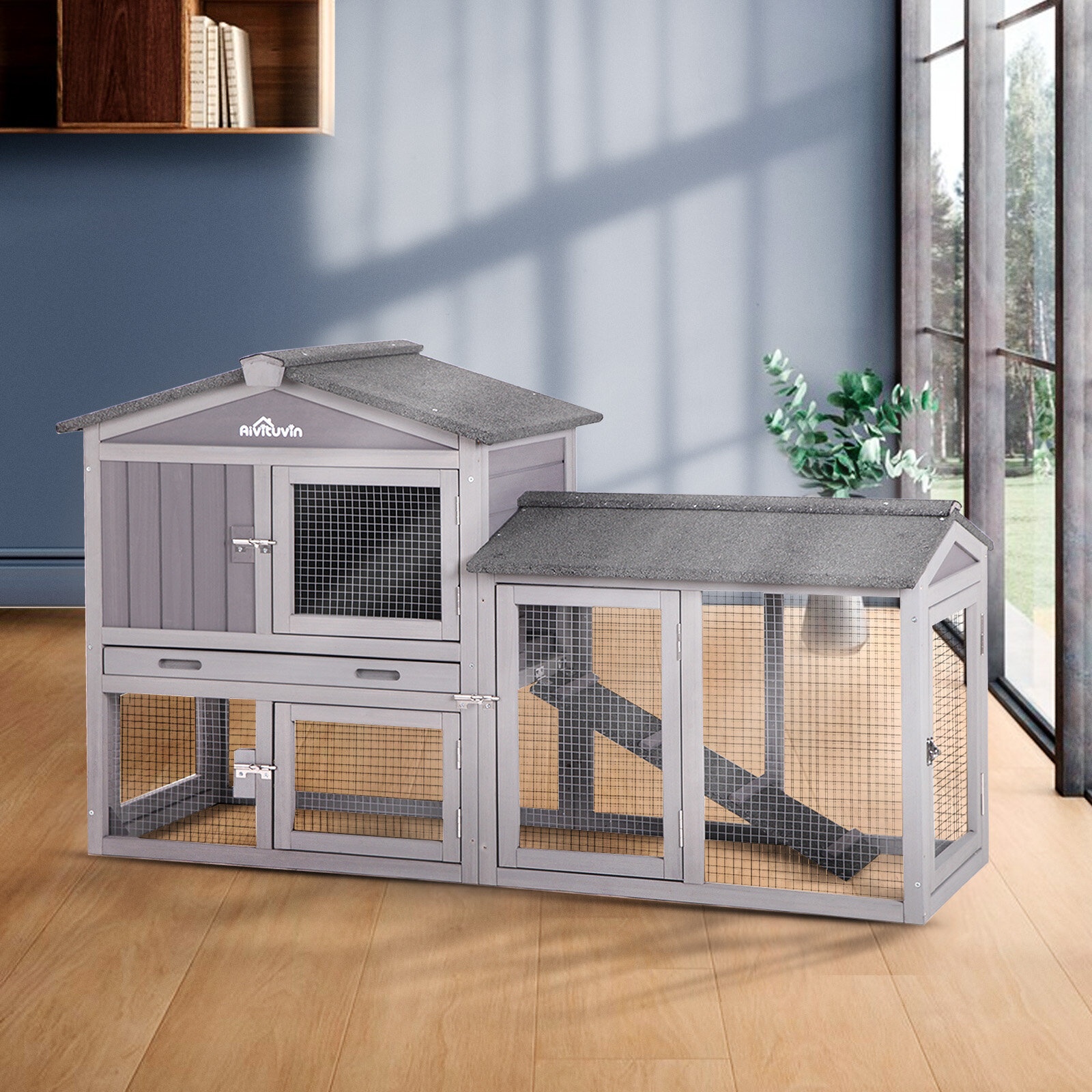 Chan 13.1 Square Feet Chicken Coop with Chicken Run